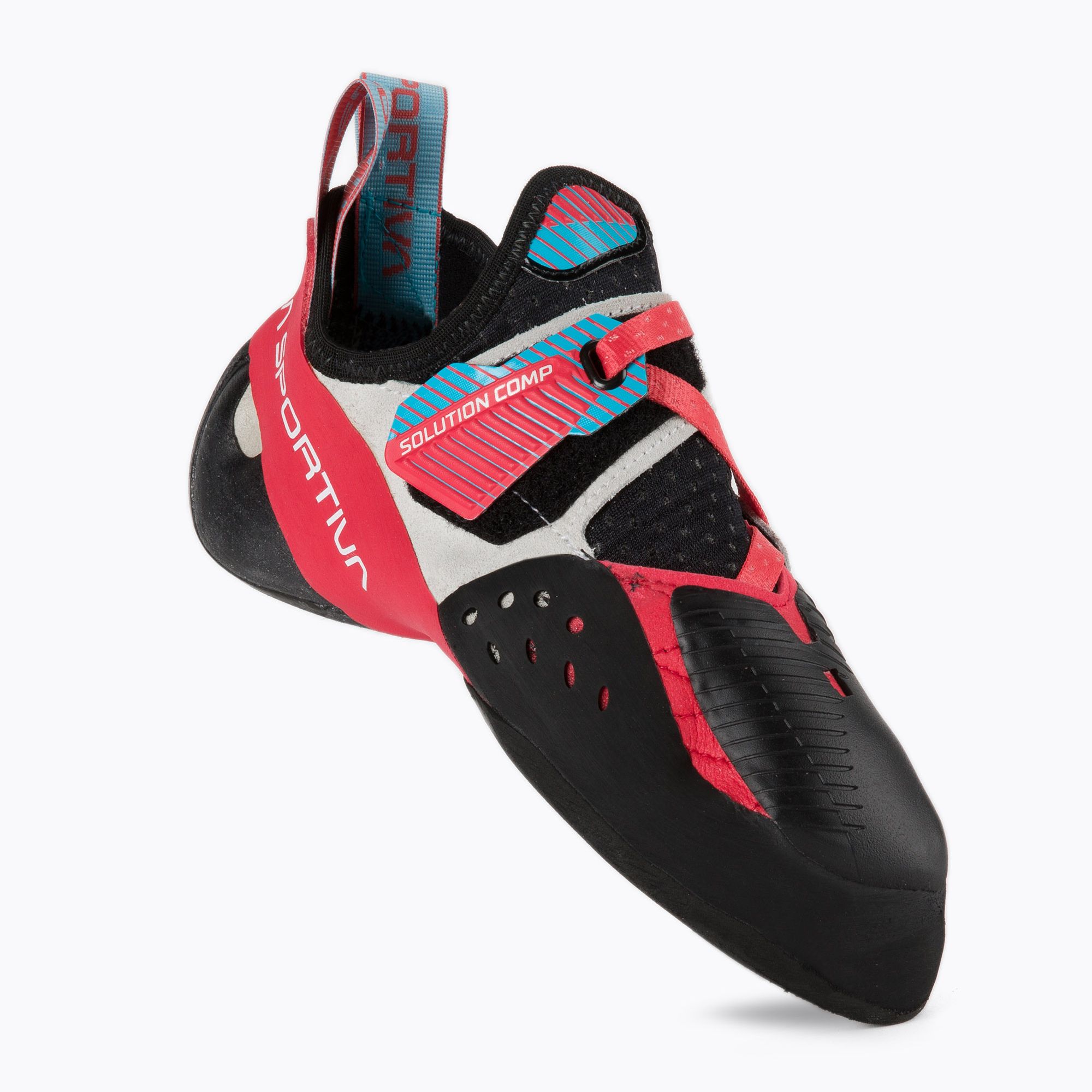 Buty wspinaczkowe damskie La Sportiva Solution Comp hibiscus/malibu blue 
