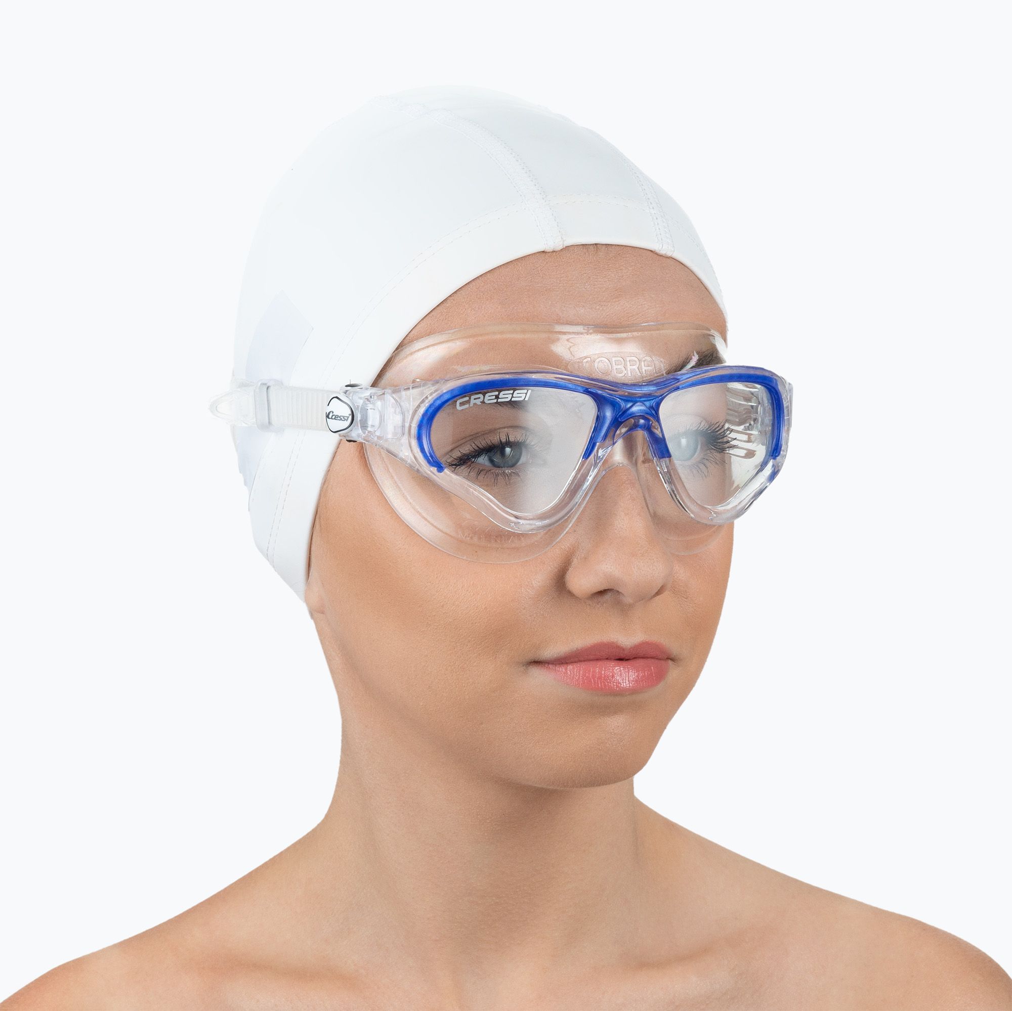 Maska do pływania Cressi Cobra clear/clear/blue 