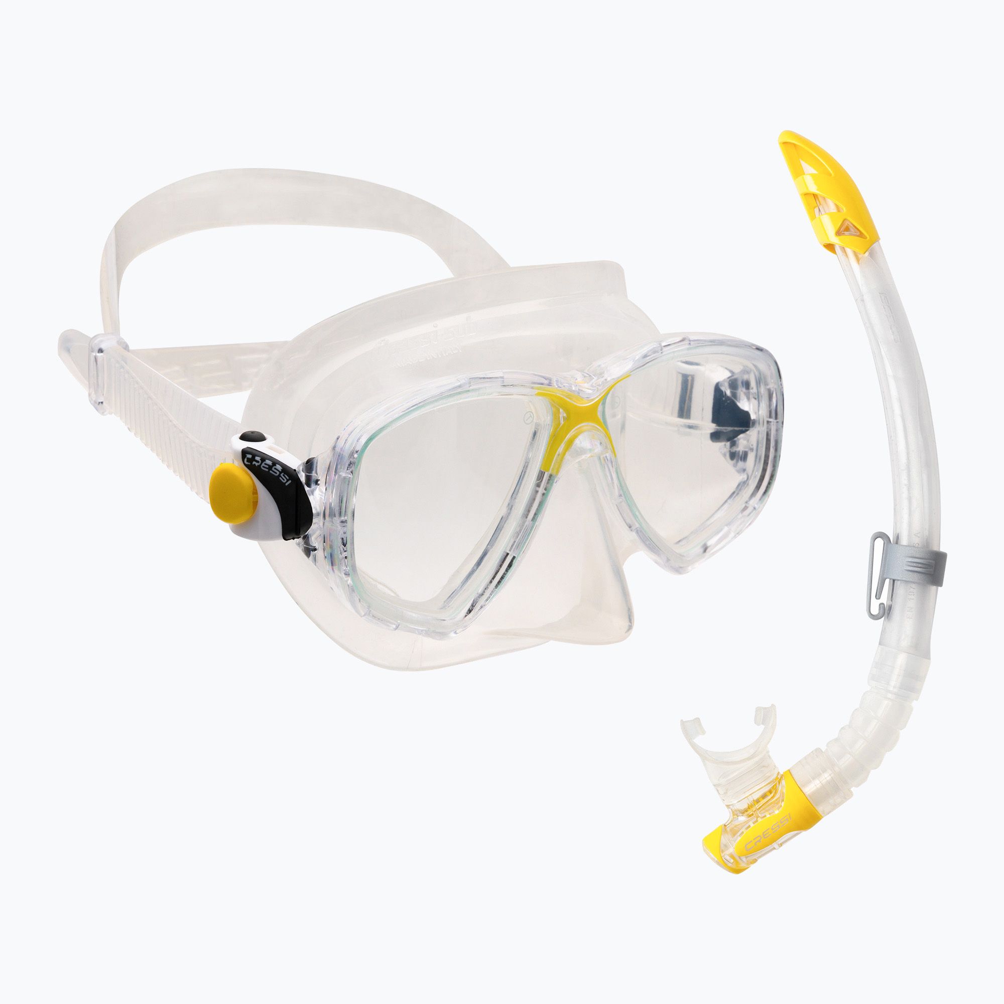 Zestaw do nurkowania Cressi Marea + Gamma clear/yellow 