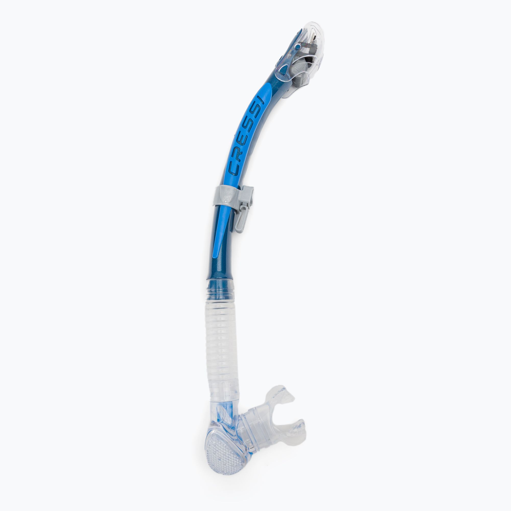 Fajka do nurkowania Cressi Alpha Ultra Dry clear/blue/azure 