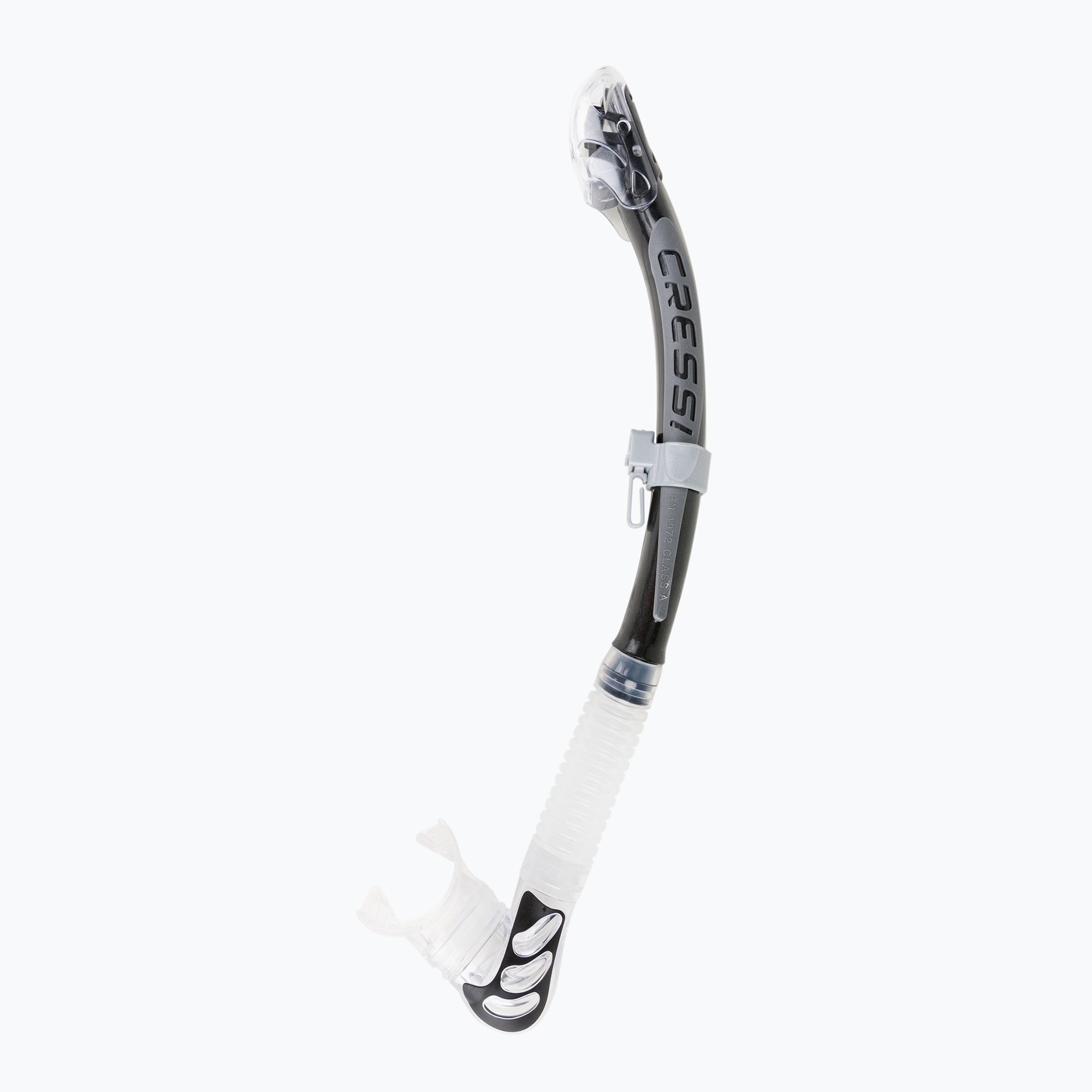 Fajka do nurkowania Cressi Alpha Ultra Dry clear/black/silver 