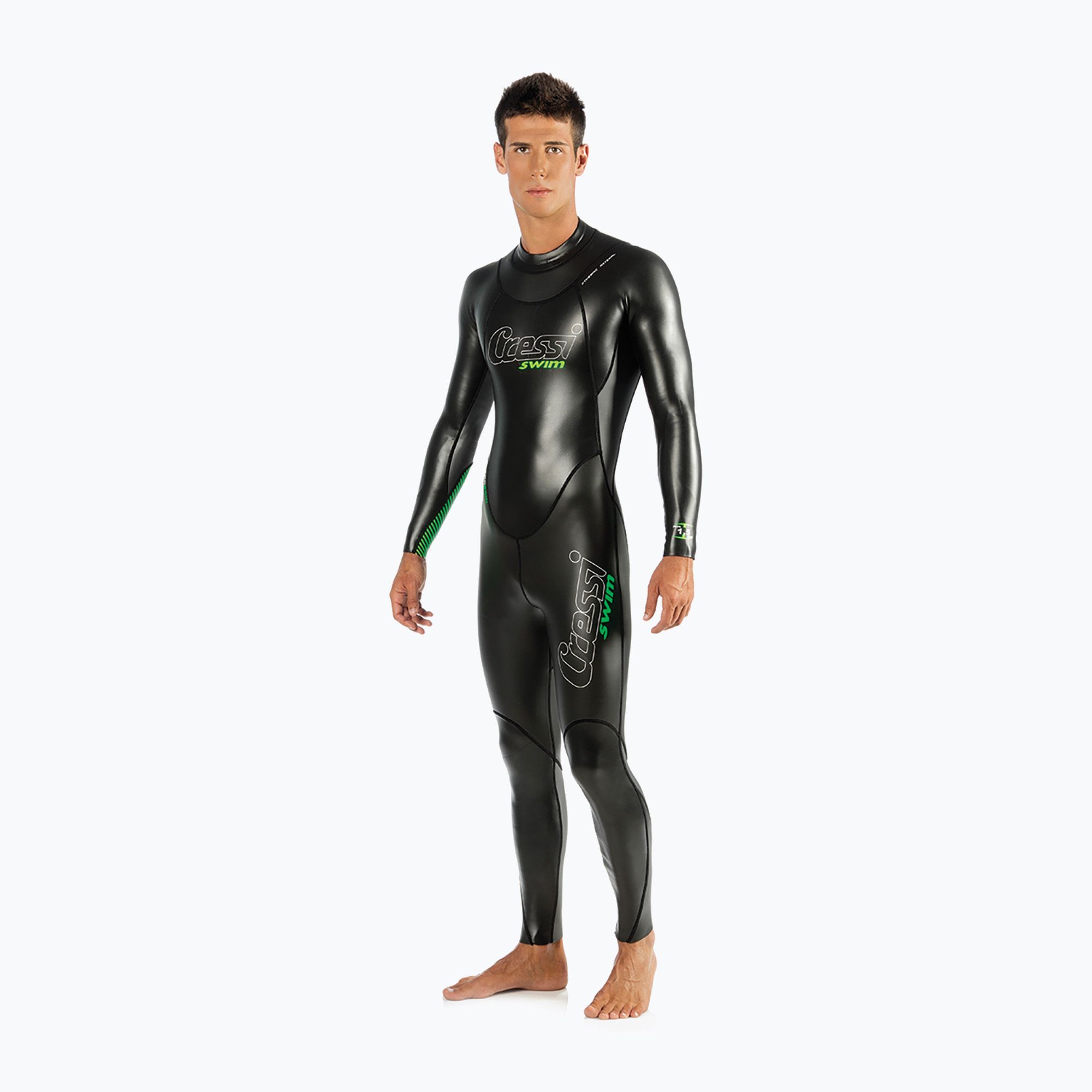 Pianka triathlonowa męska Cressi Triton 1,5 mm black/green 
