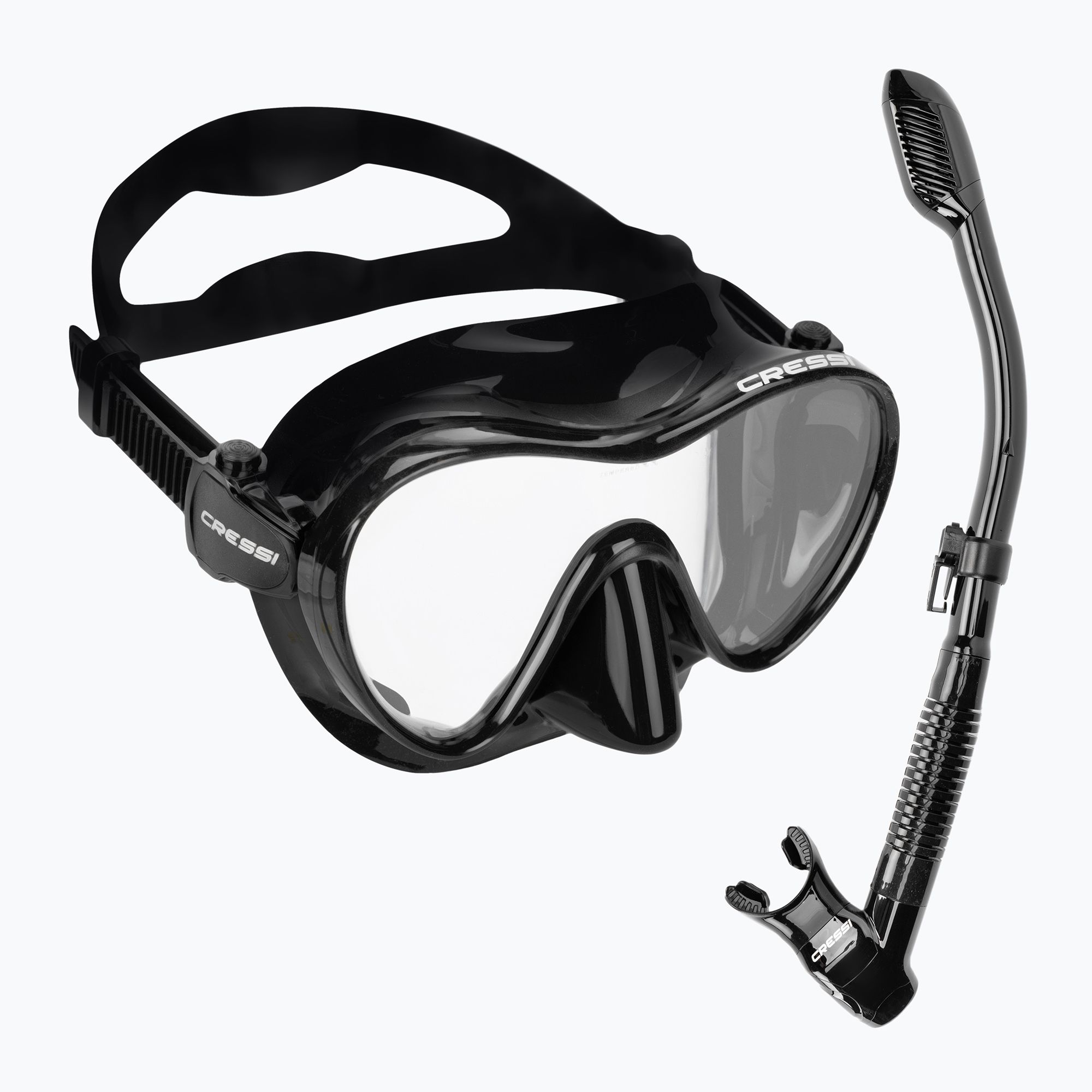 Zestaw do nurkowania Cressi F1 + Supernova Dry black 