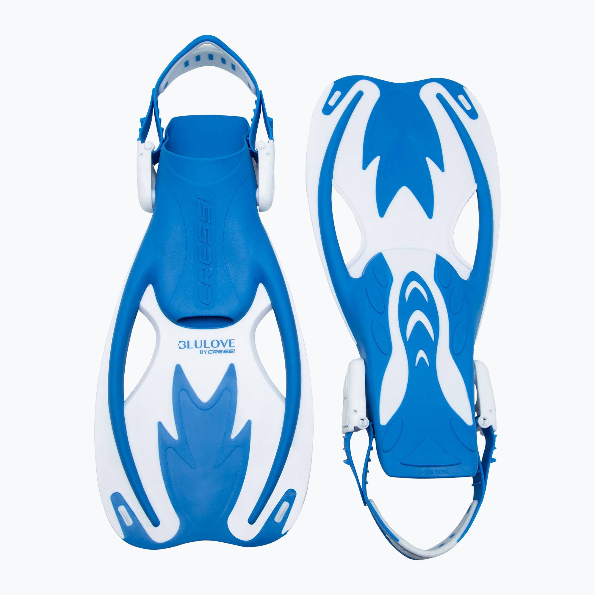 Płetwy do snorkelingu dziecięce Cressi Rocks blue/white 