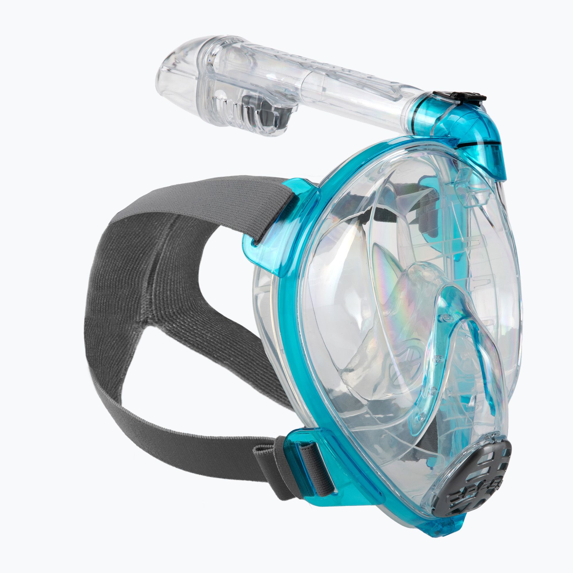 Maska pełnotwarzowa do snorkelingu Cressi Baron Full Face clear/aquamarine 