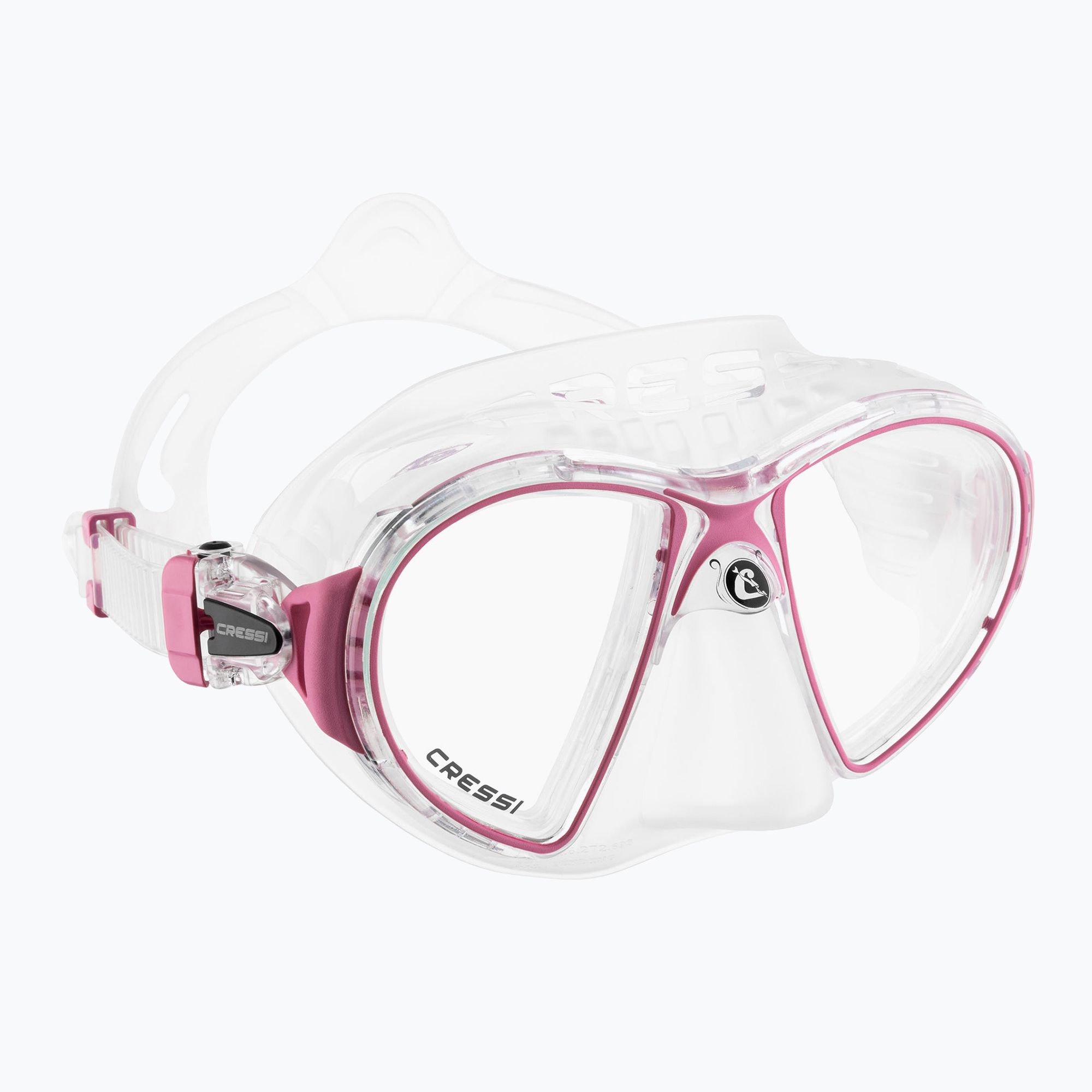 Maska do nurkowania Cressi Zeus clear pink 