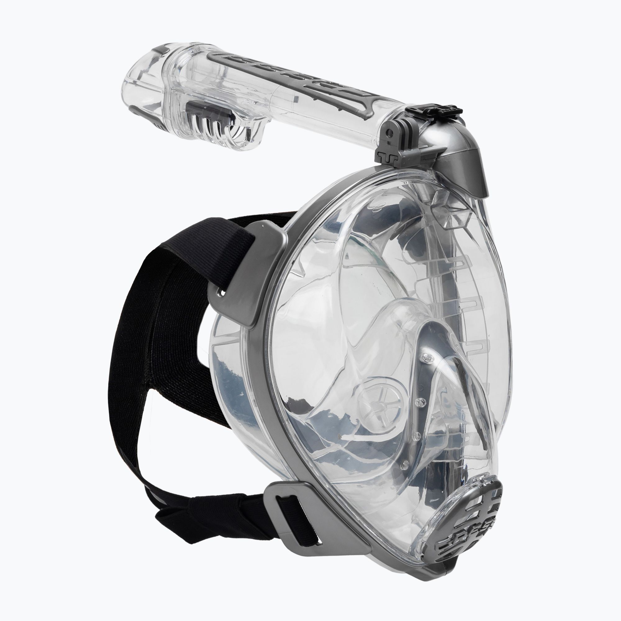 Maska pełnotwarzowa do snorkelingu Cressi Duke Action Full Face clear/silver 
