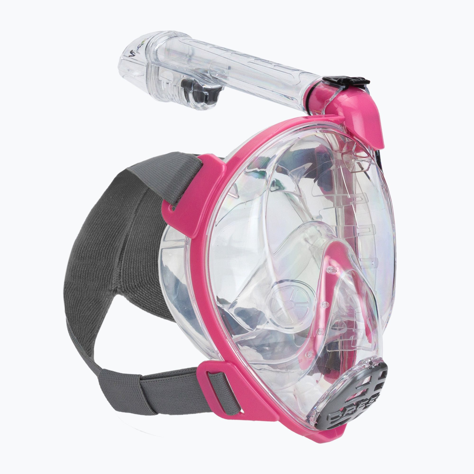 Maska pełnotwarzowa do snorkelingu dziecięca Cressi Baron Full Face clear/pink 