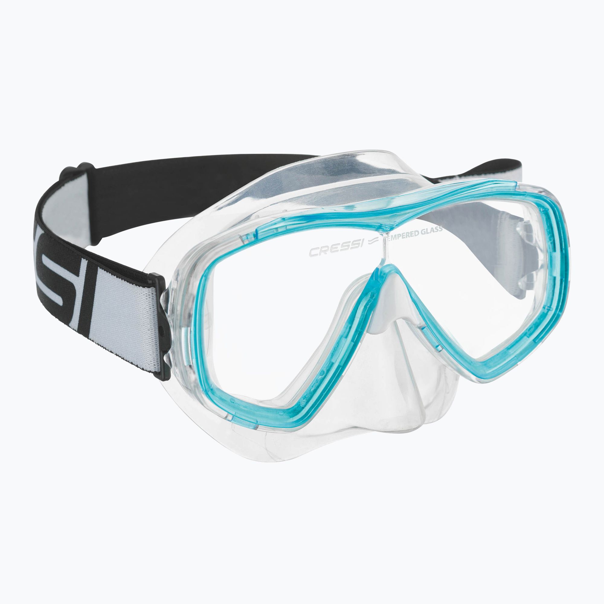 Maska do nurkowania dziecięca Cressi Estrella clear/aquamarine 