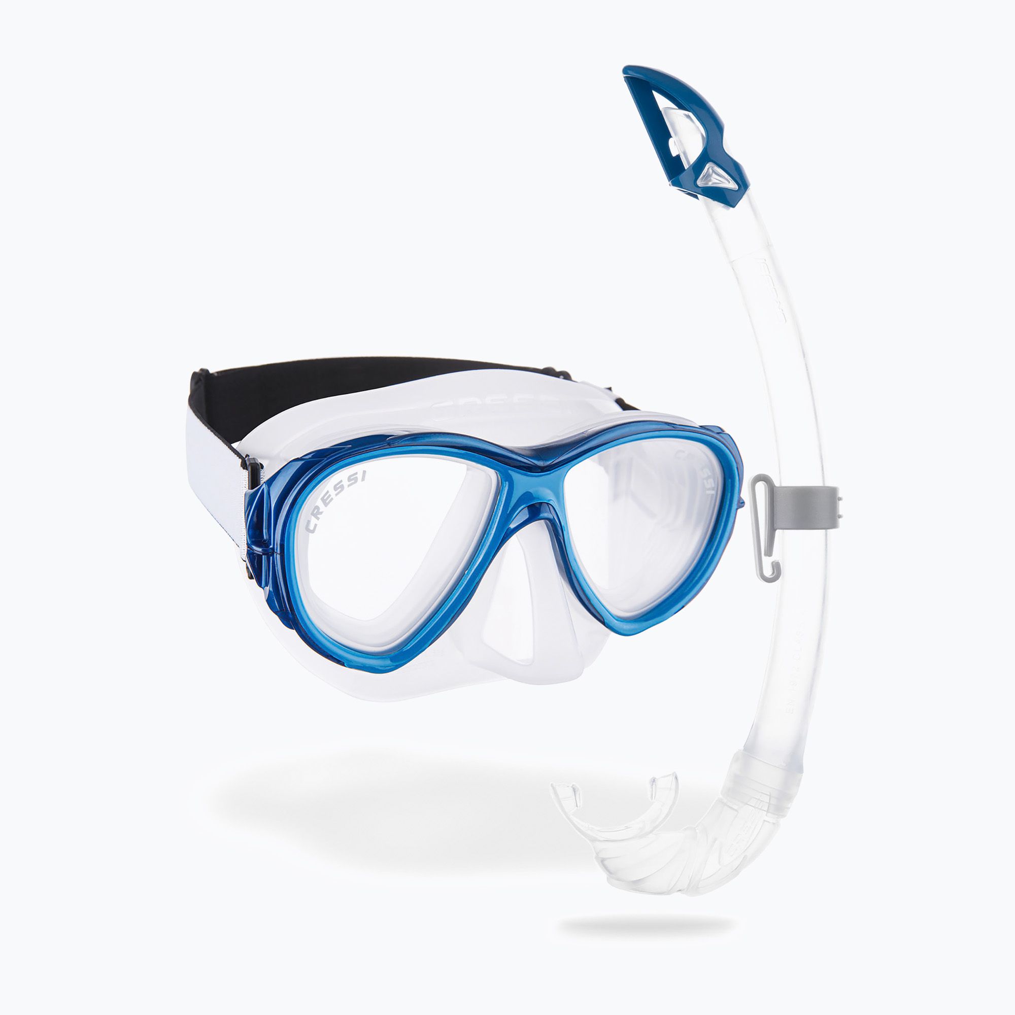 Zestaw do nurkowania Cressi Samoa + Mexico clear/blue 