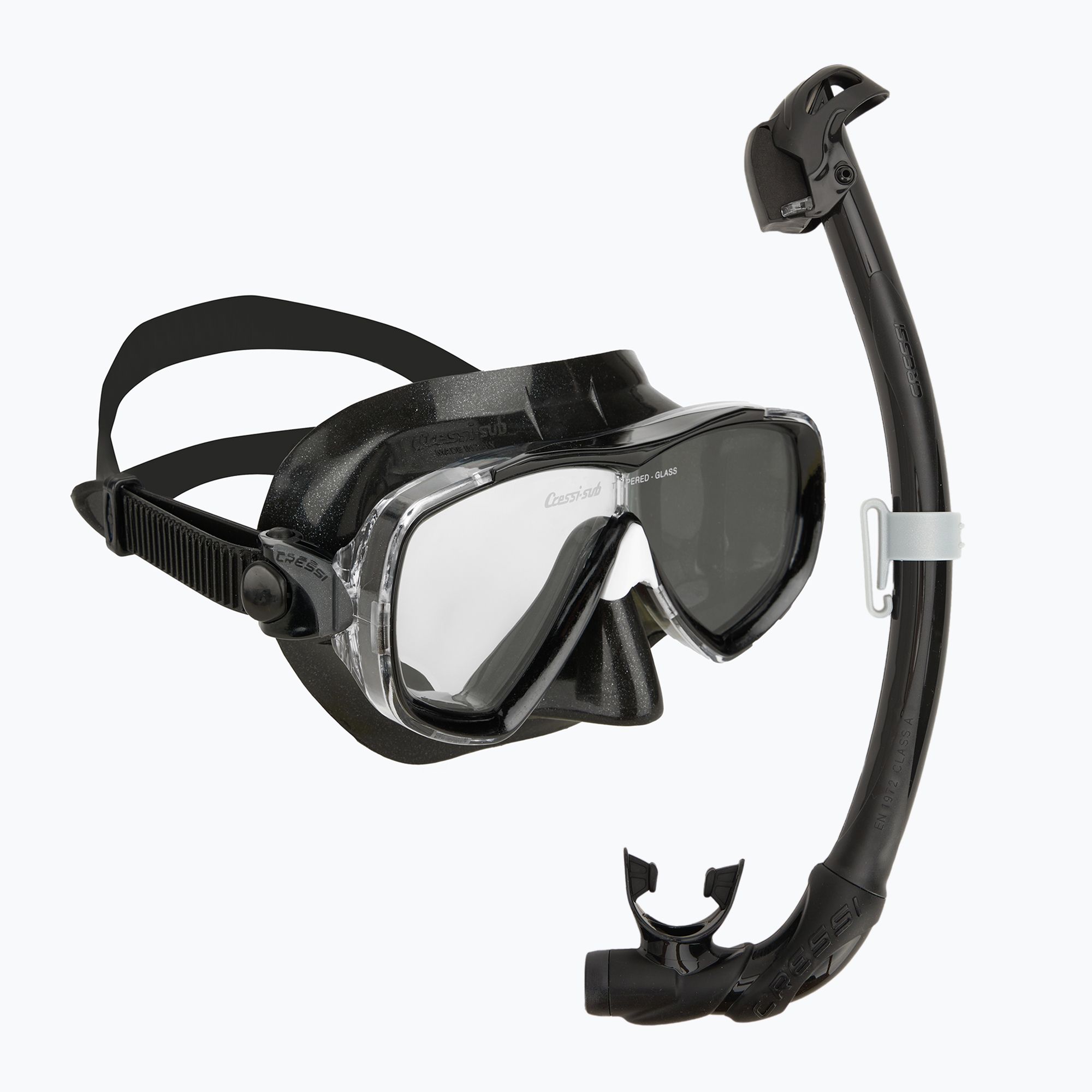 Zestaw do nurkowania Cressi Estrella + Seal Dry black/black 