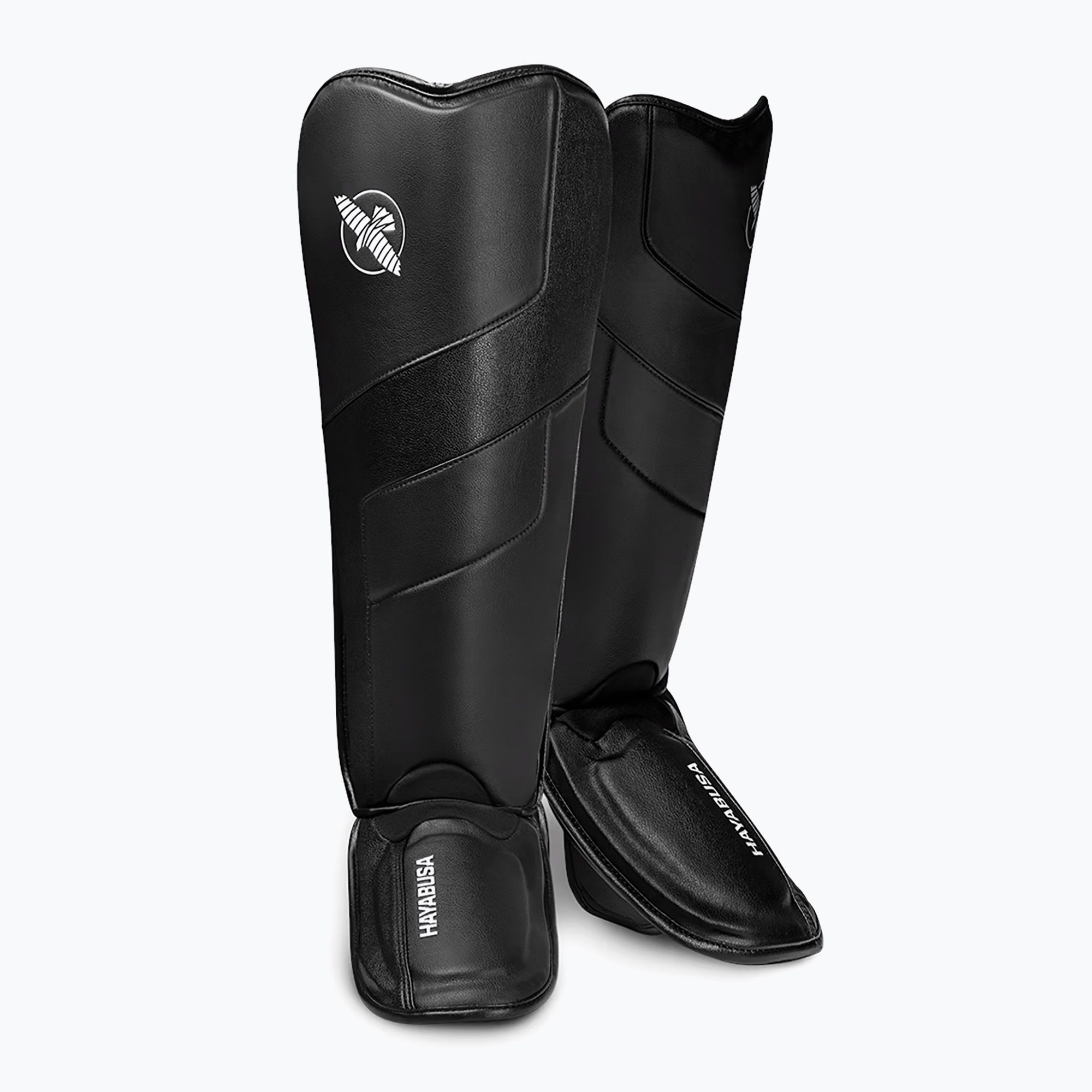 Ochraniacze piszczeli i stóp Hayabusa T3 Full Back Shin Guards black 