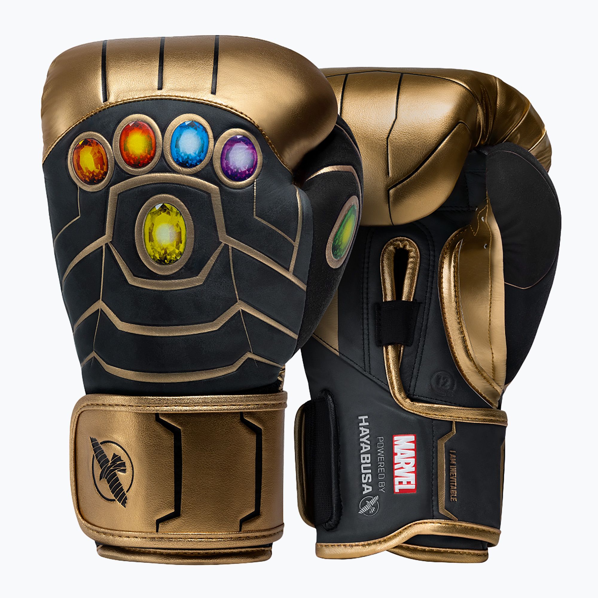 Rękawice bokserskie Hayabusa Marvel's Thanos gold/black 