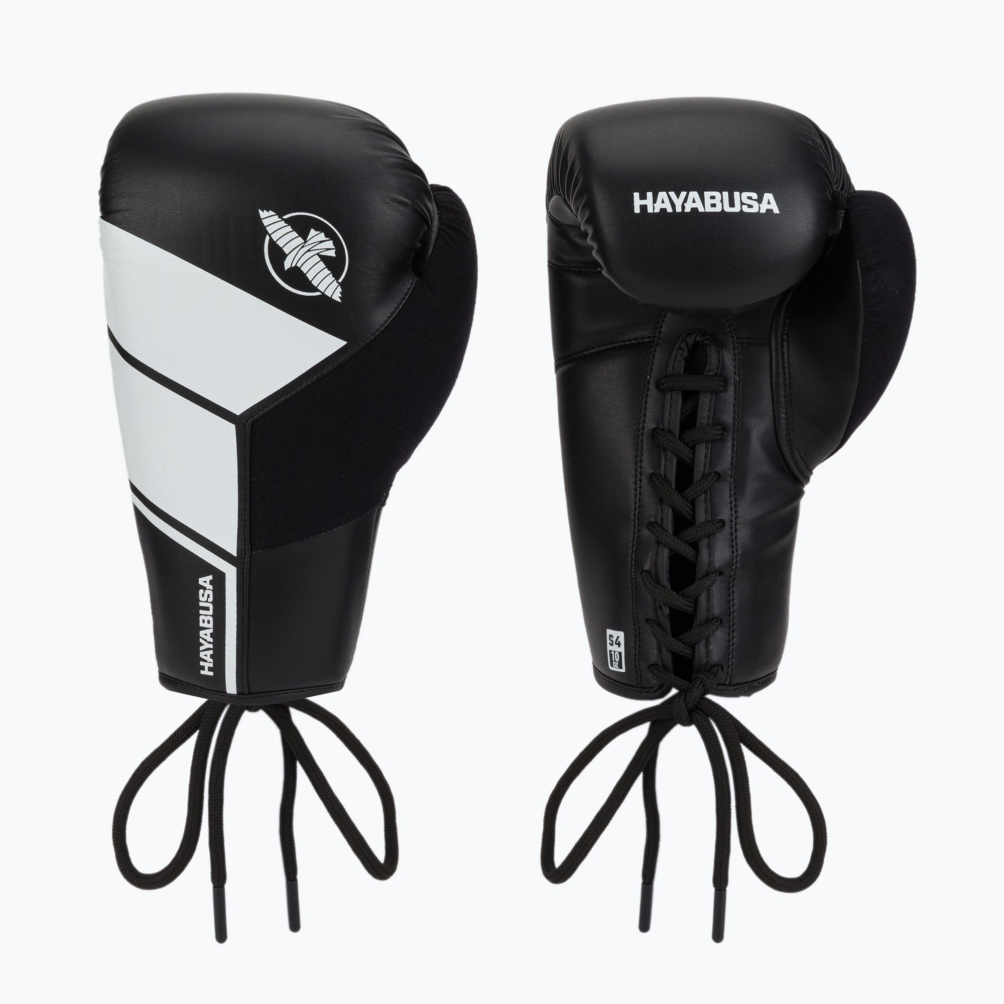 Rękawice bokserskie Hayabusa S4 Lace Up black/white 