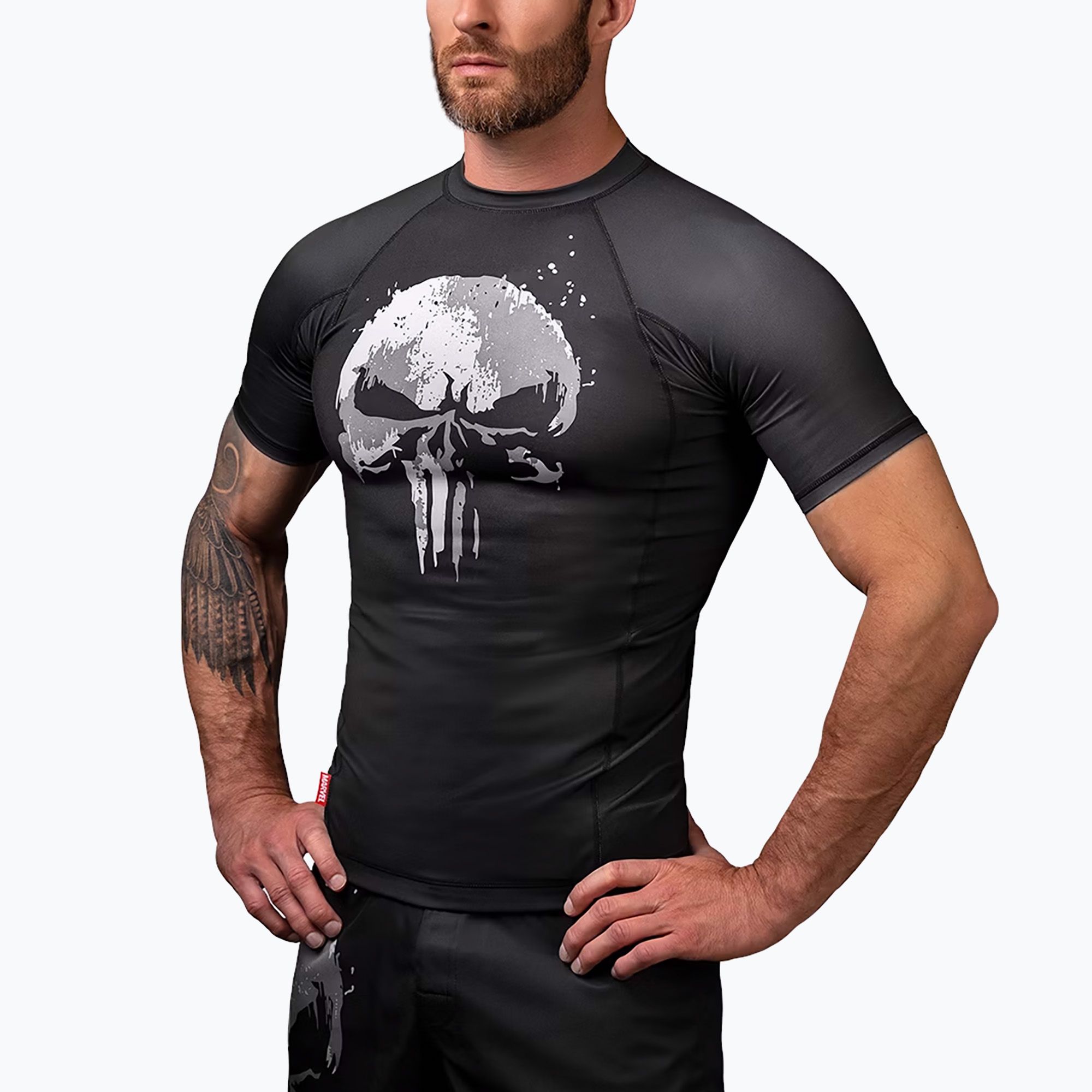 Rashguard męski Hayabusa Marvel The Punisher Rashguard Shortsleeve black 