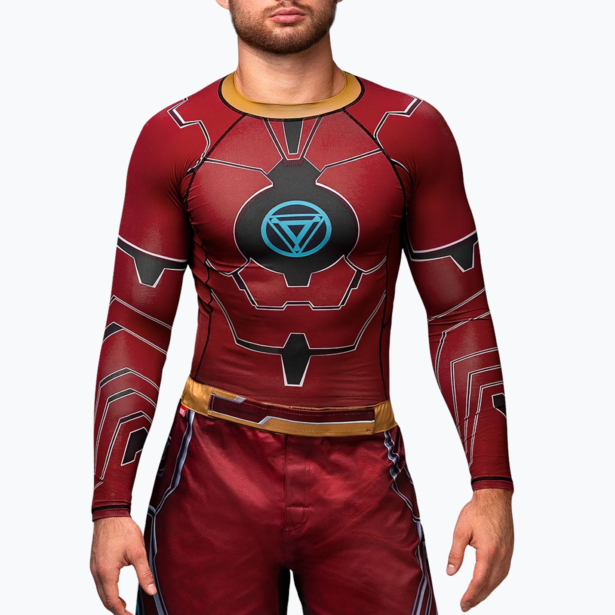 Rashguard longsleeve męski Hayabusa Marvel's Iron Man red 