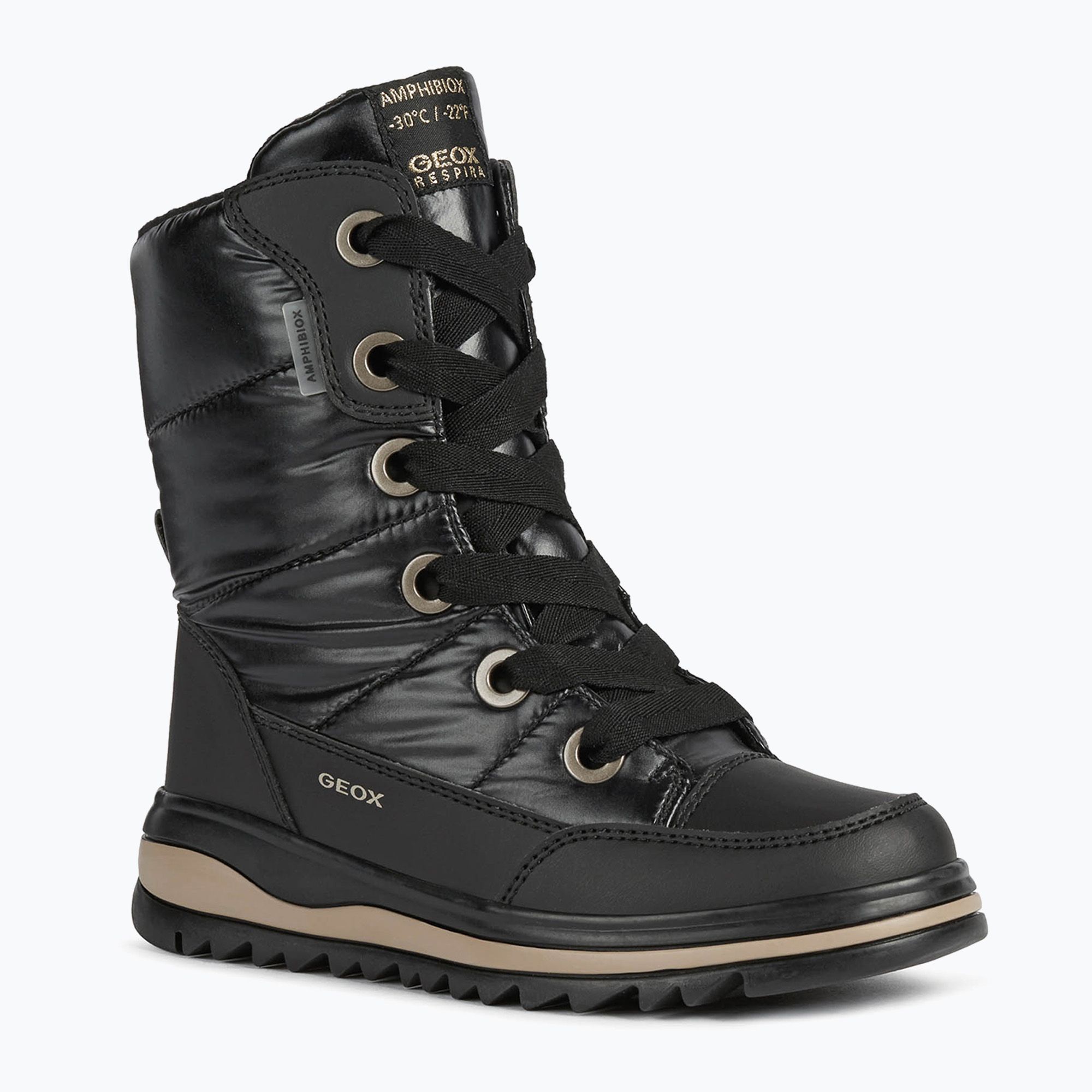 Buty zimowe dziecięce Geox Adelhide ABX black 