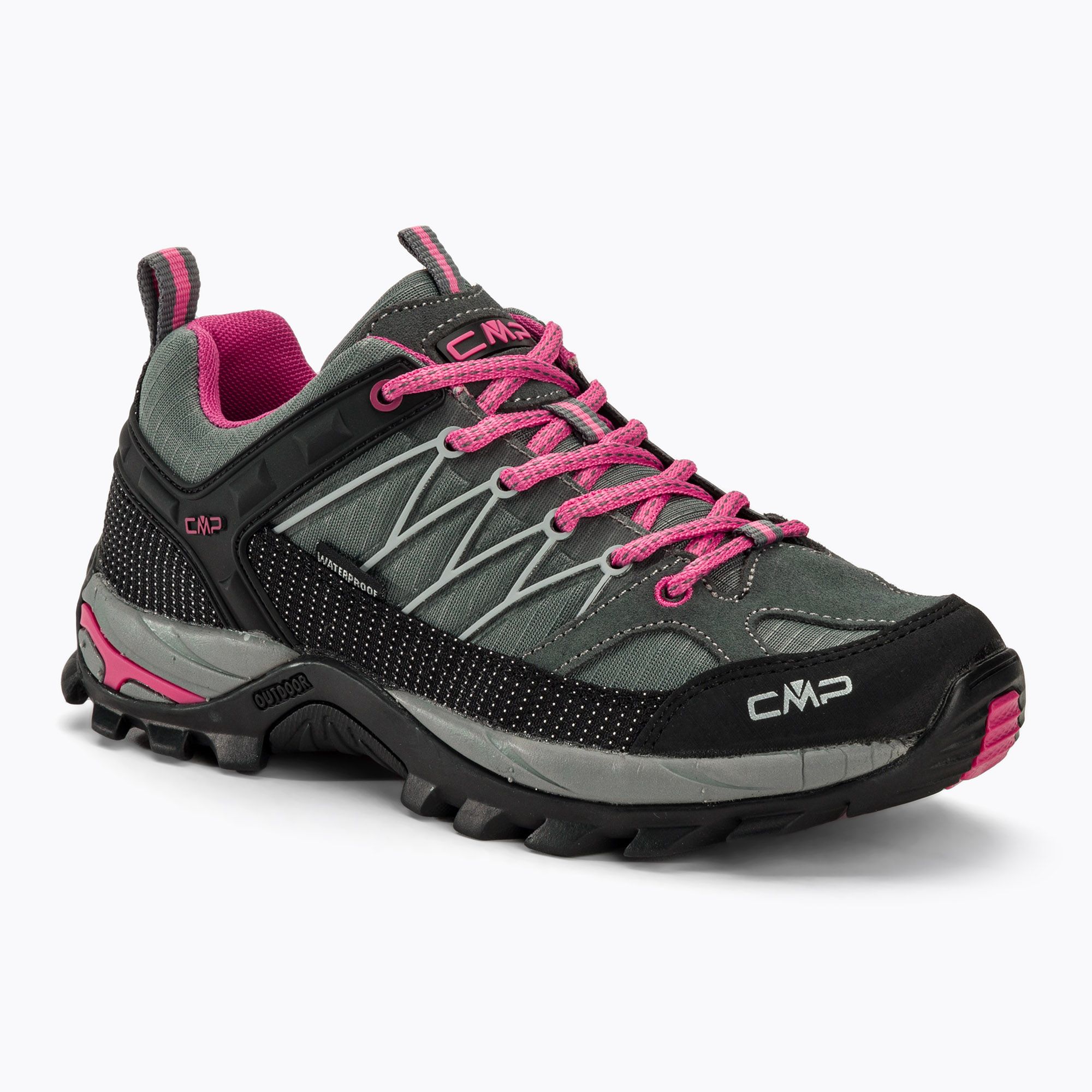 Buty trekkingowe damskie CMP Rigel Low Wp grey/fuxia/ice 