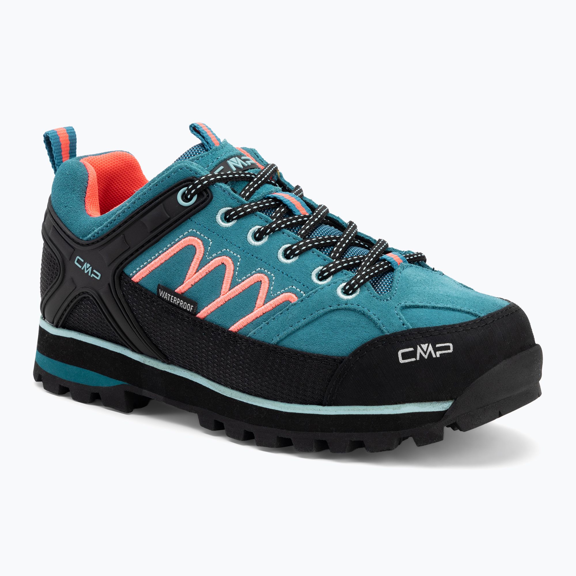Buty trekkingowe damskie CMP Moon Low Wp teal/red fluo 