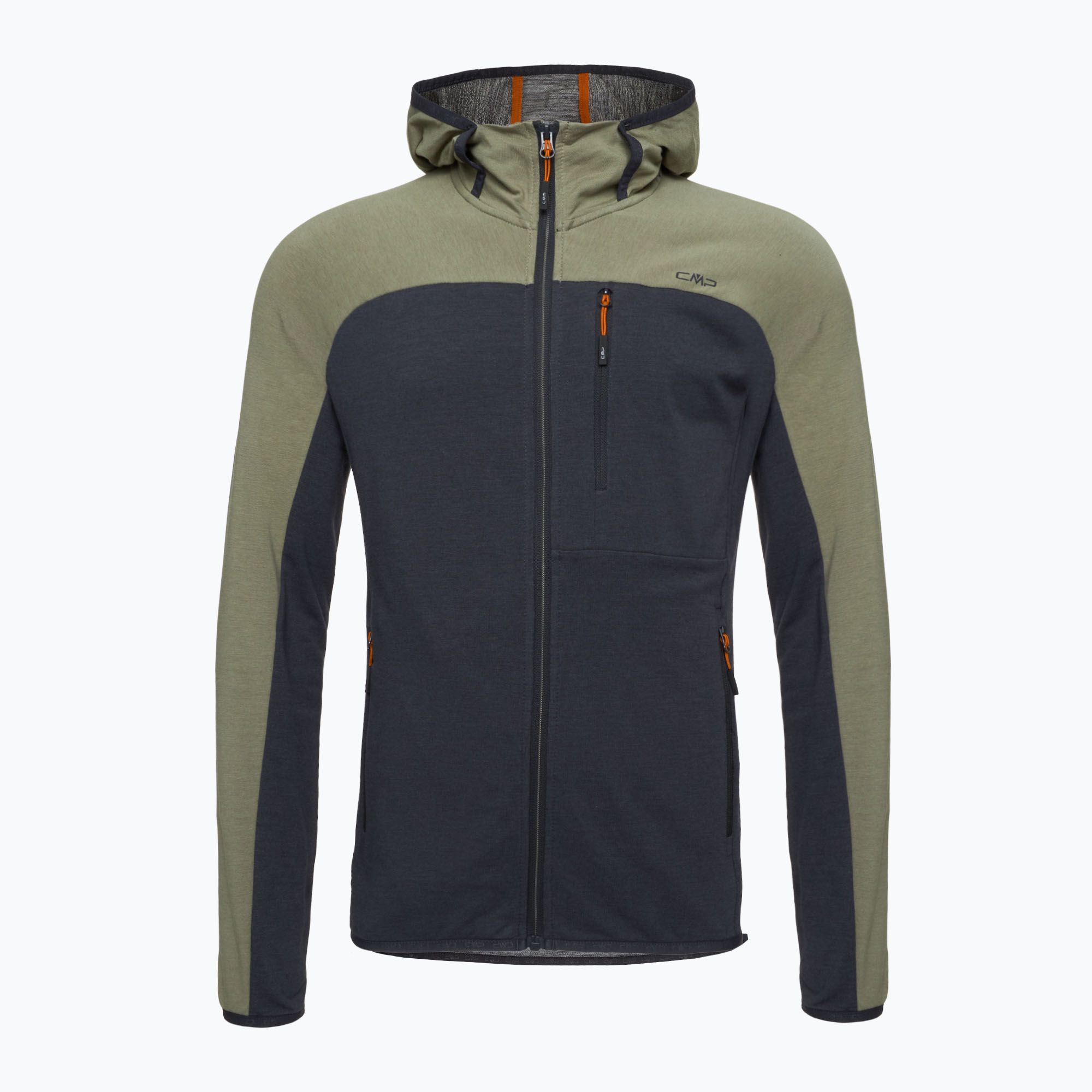 Bluza trekkingowa męska CMP 35L6537 Fix Hood antracite/sage 