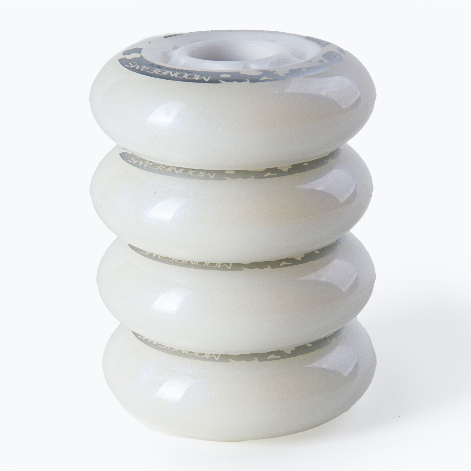 Kółka do rolek Rollerblade Moonbeams Led Wheels 80 mm/82A 4 szt. white 