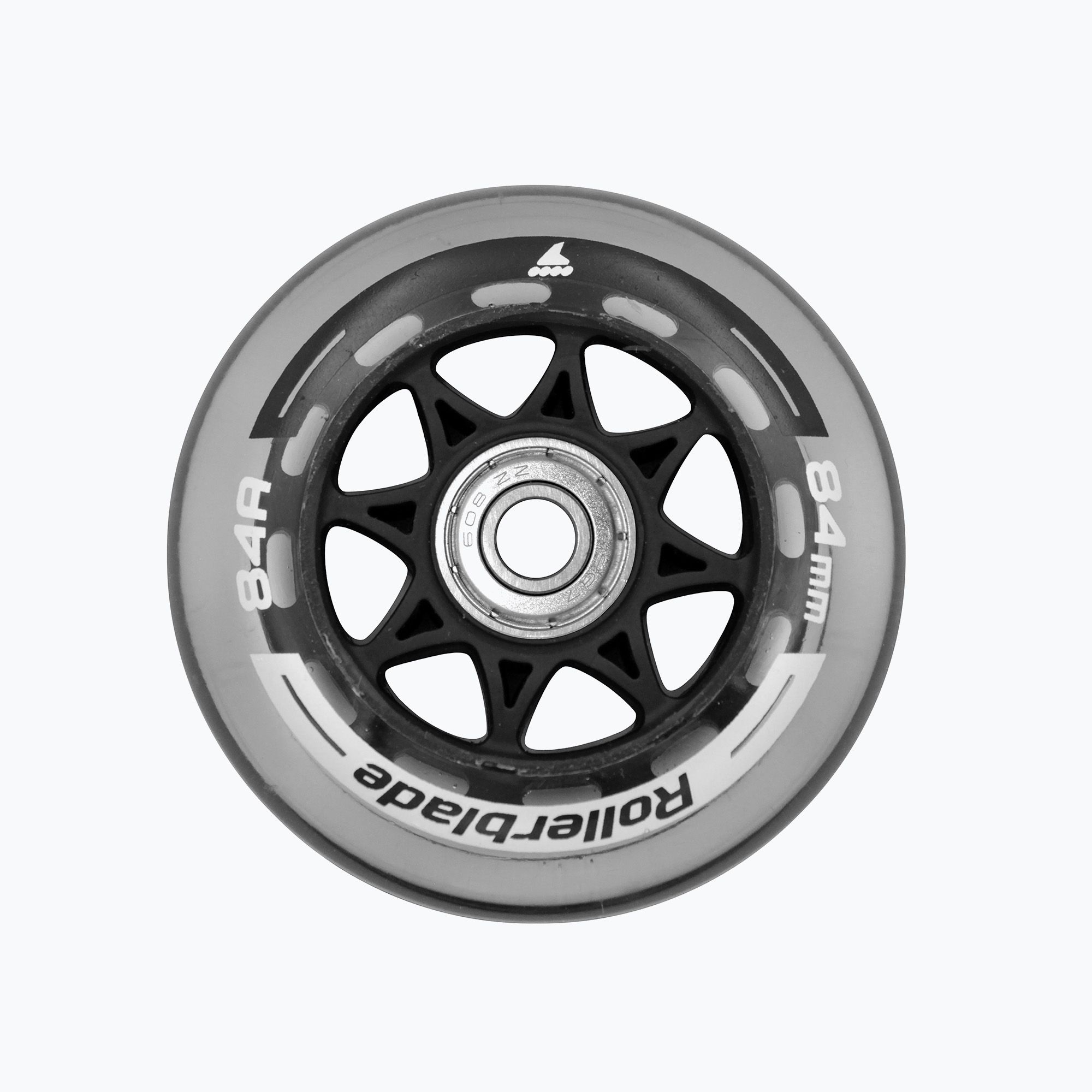 Kółka do rolek z łożyskami Rollerblade Wheels XT 84 mm/84A + SG7 8 szt. clear 