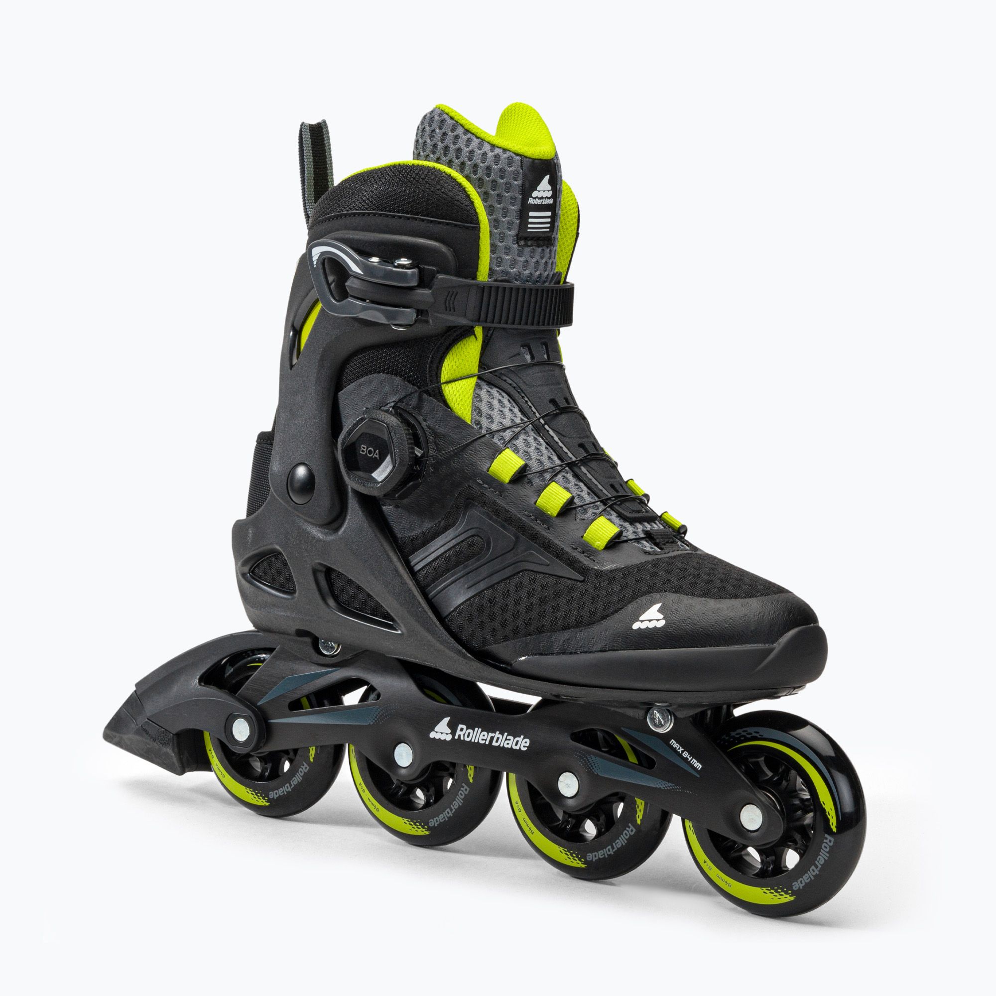 Rolki męskie Rollerblade Macroblade 84 BOA black/lime 