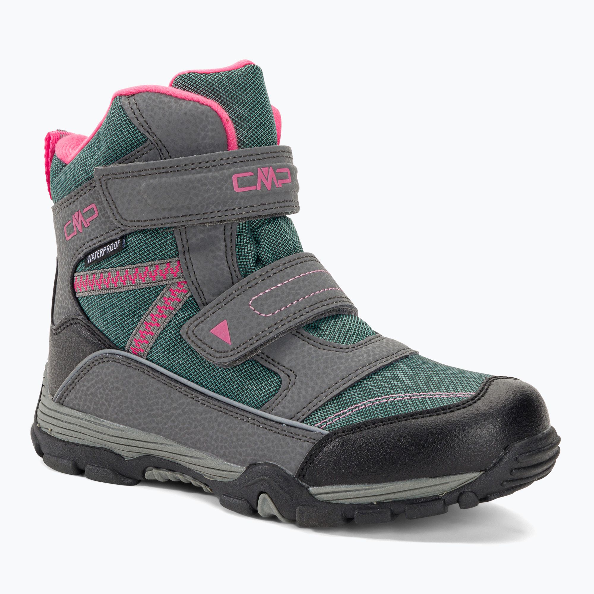 Śniegowce dziecięce CMP Pyry Snowboots Wp graffite/acqua 
