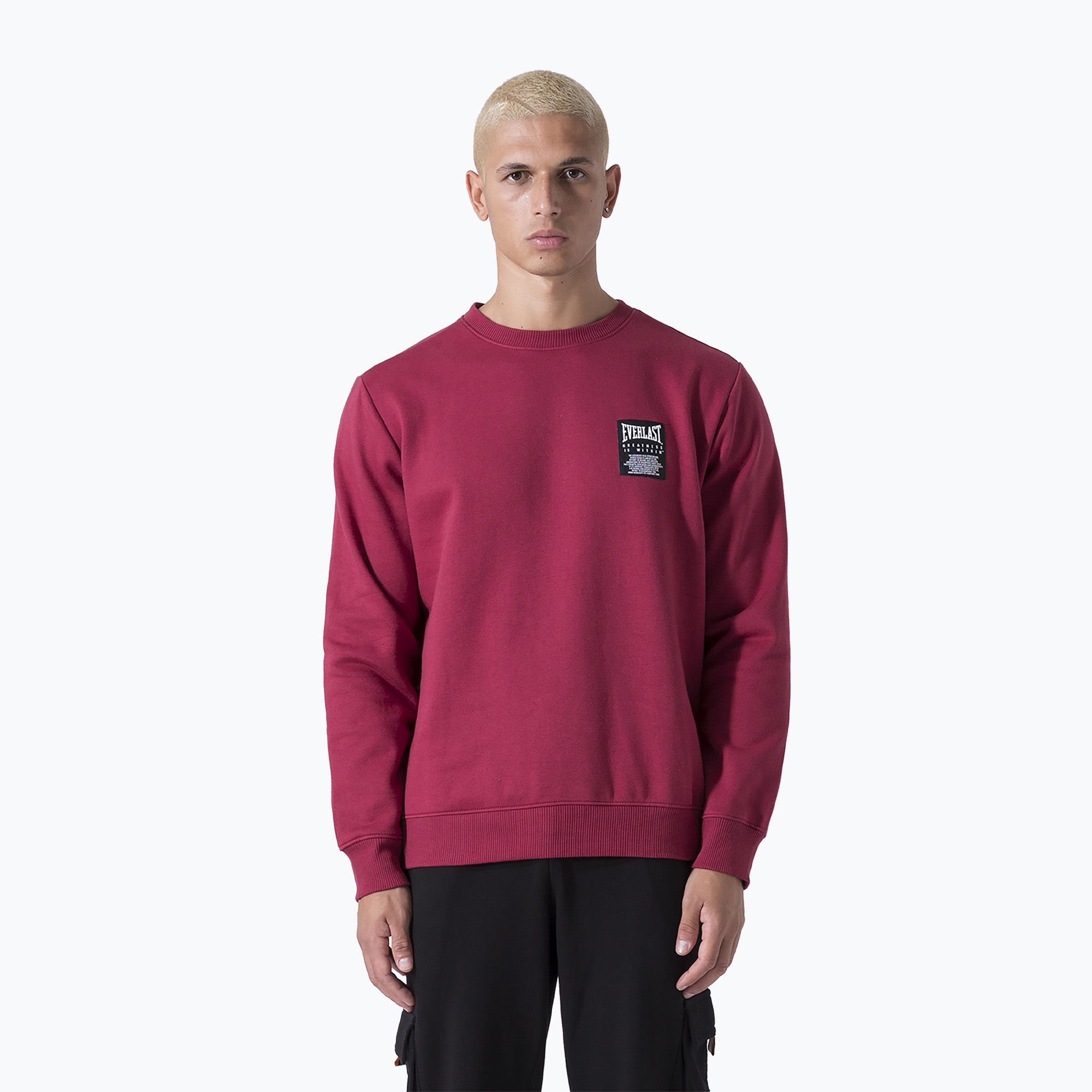 Bluza męska Everlast Neutrals Crewneck bordeaux 