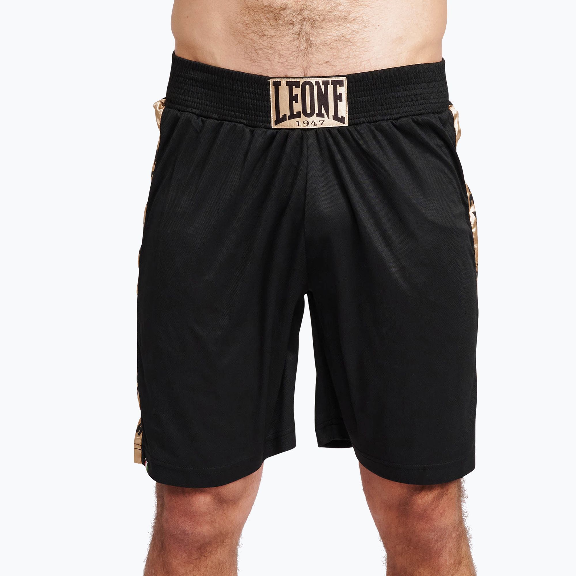 Spodenki bokserskie męskie LEONE 1947 DNA Boxing black 