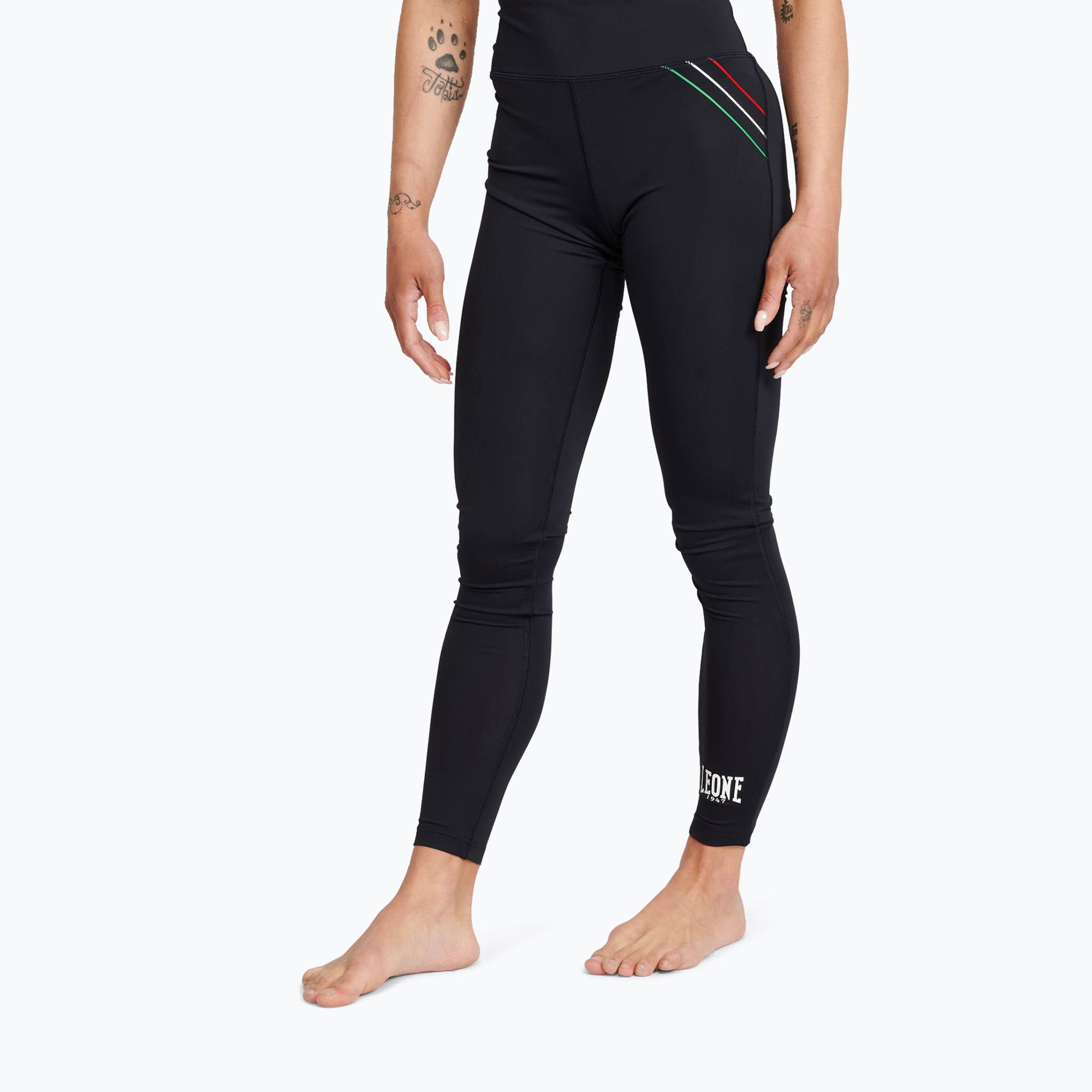 Legginsy treningowe damskie LEONE 1947 Flag black 