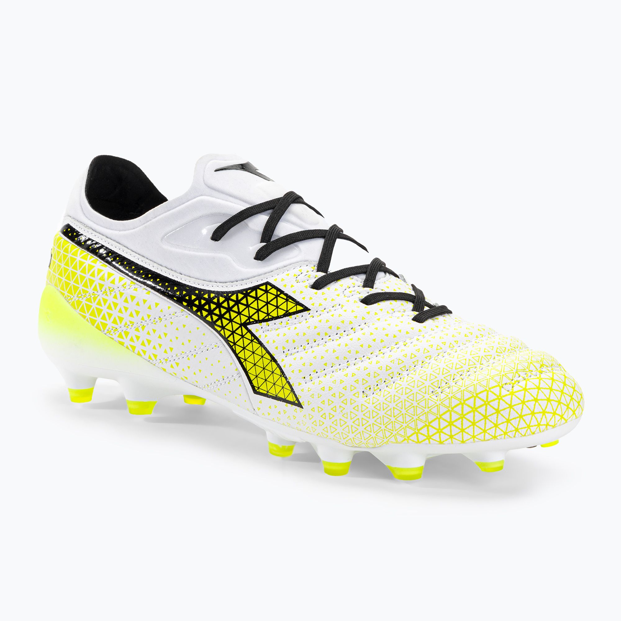 Buty piłkarskie męskie Diadora Brasil Elite Tech GR LPX white/black/fluo yellow 