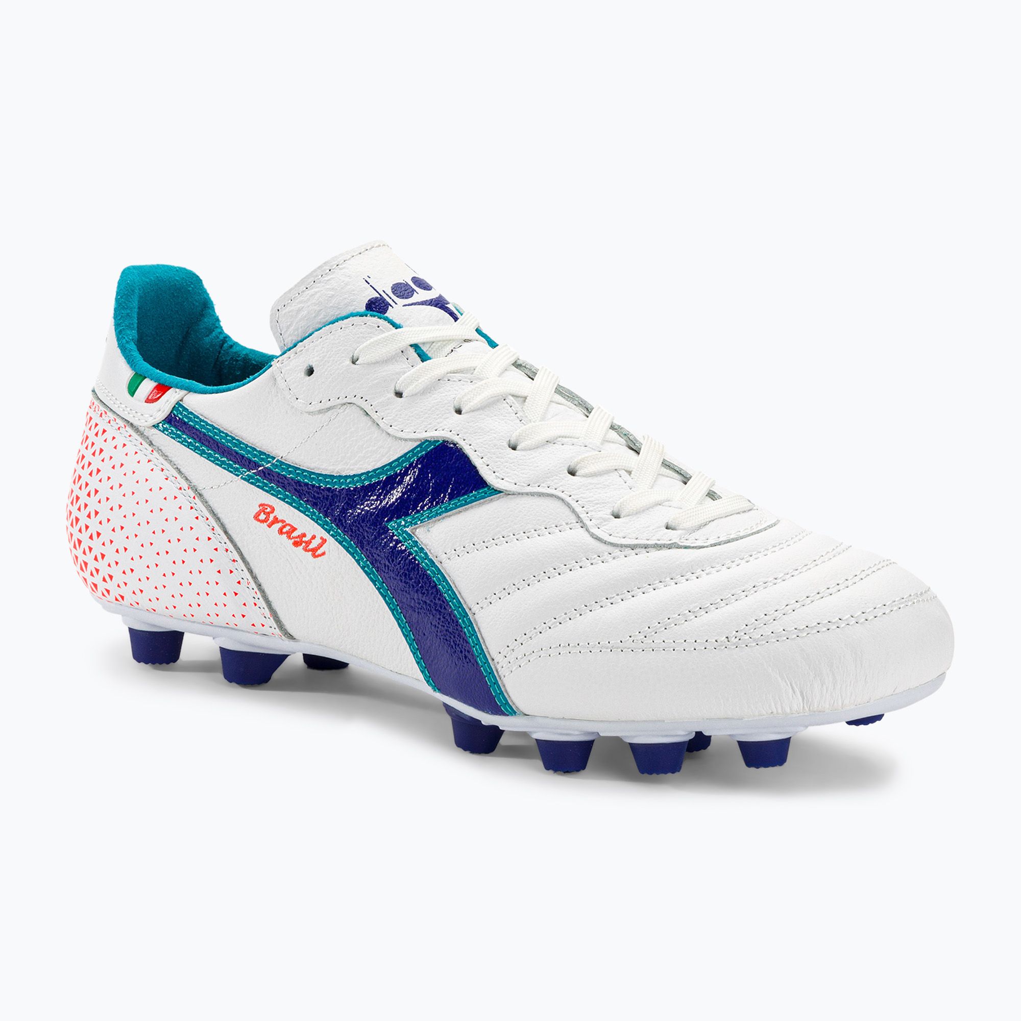 Buty piłkarskie męskie Diadora Brasil Italy OG GR LT+ MDPU white/navy 