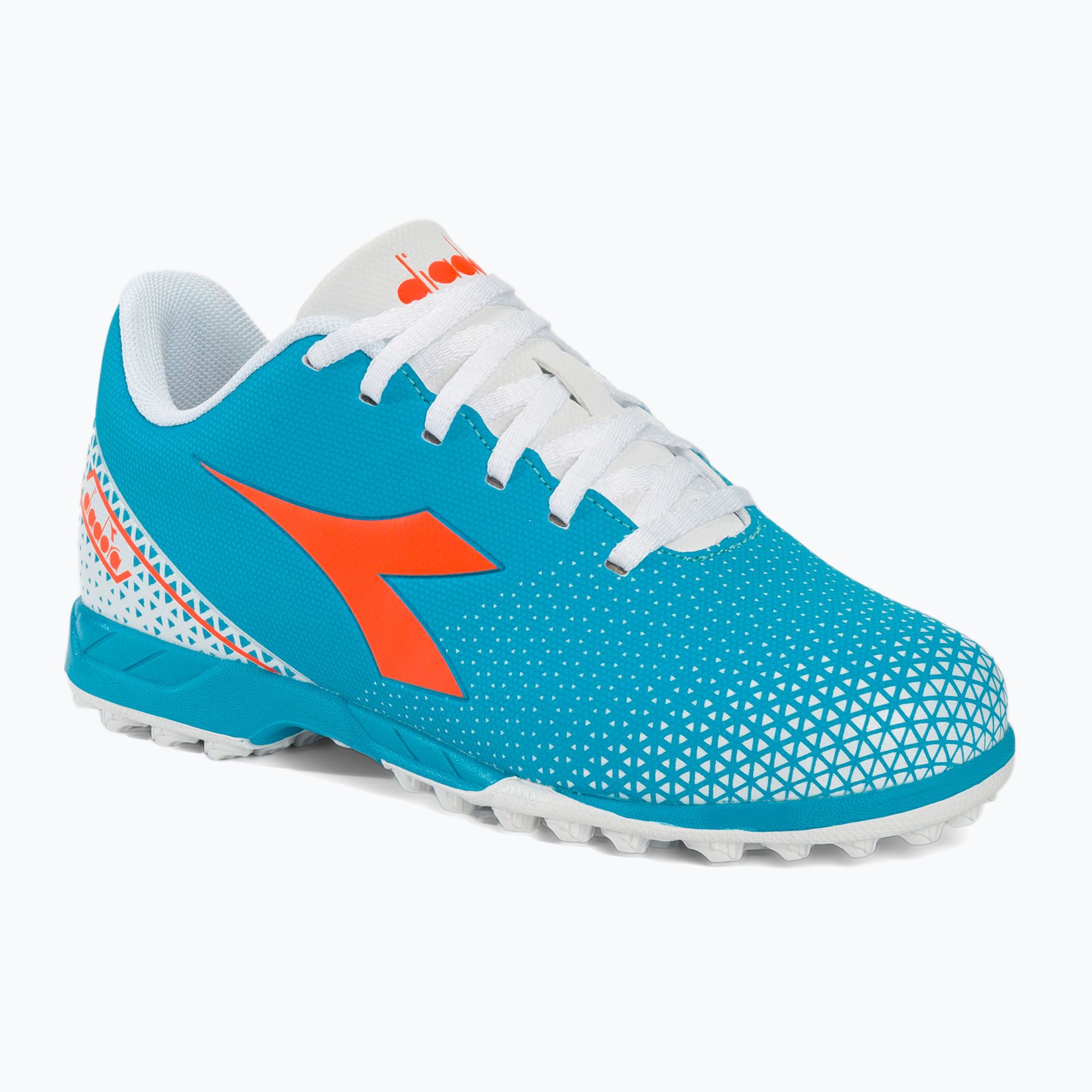 Buty piłkarskie dziecięce Diadora Pichichi 6 TF JR blue fluo/white/orange 