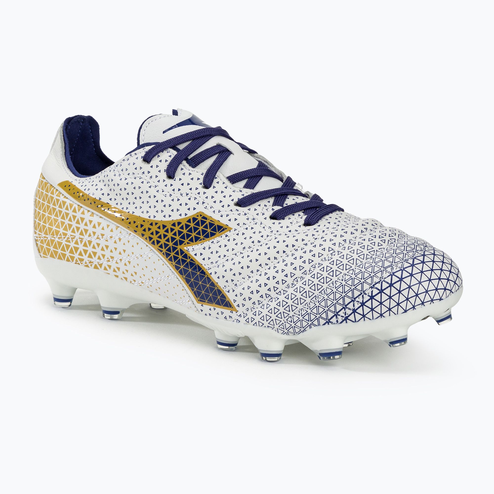 Buty piłkarskie męskie Diadora Brasil Elite GR LT LP12 white/blue/gold 