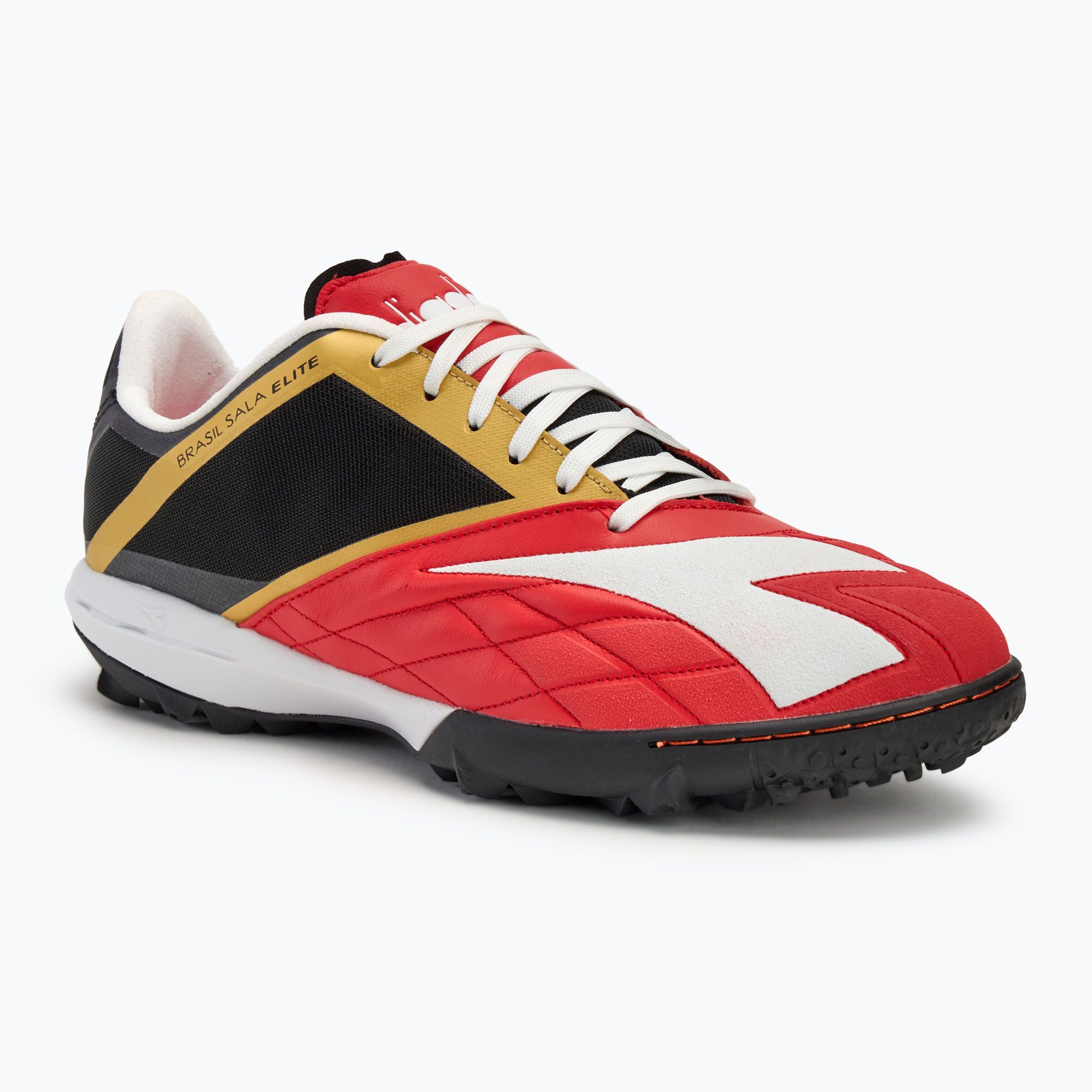 Buty piłkarskie męskie Diadora Brasil Sala Elite TF milano red/white/black 