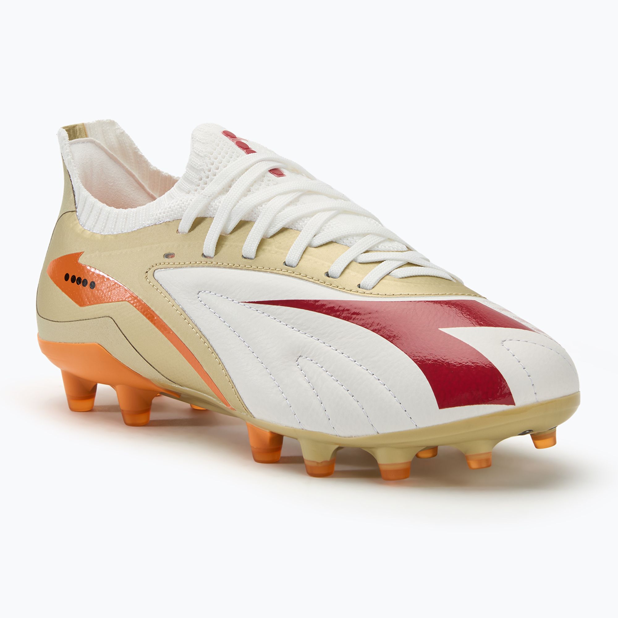 Buty piłkarskie męskie Diadora Maximus Elite SLX white/chili pepper/russet orange 