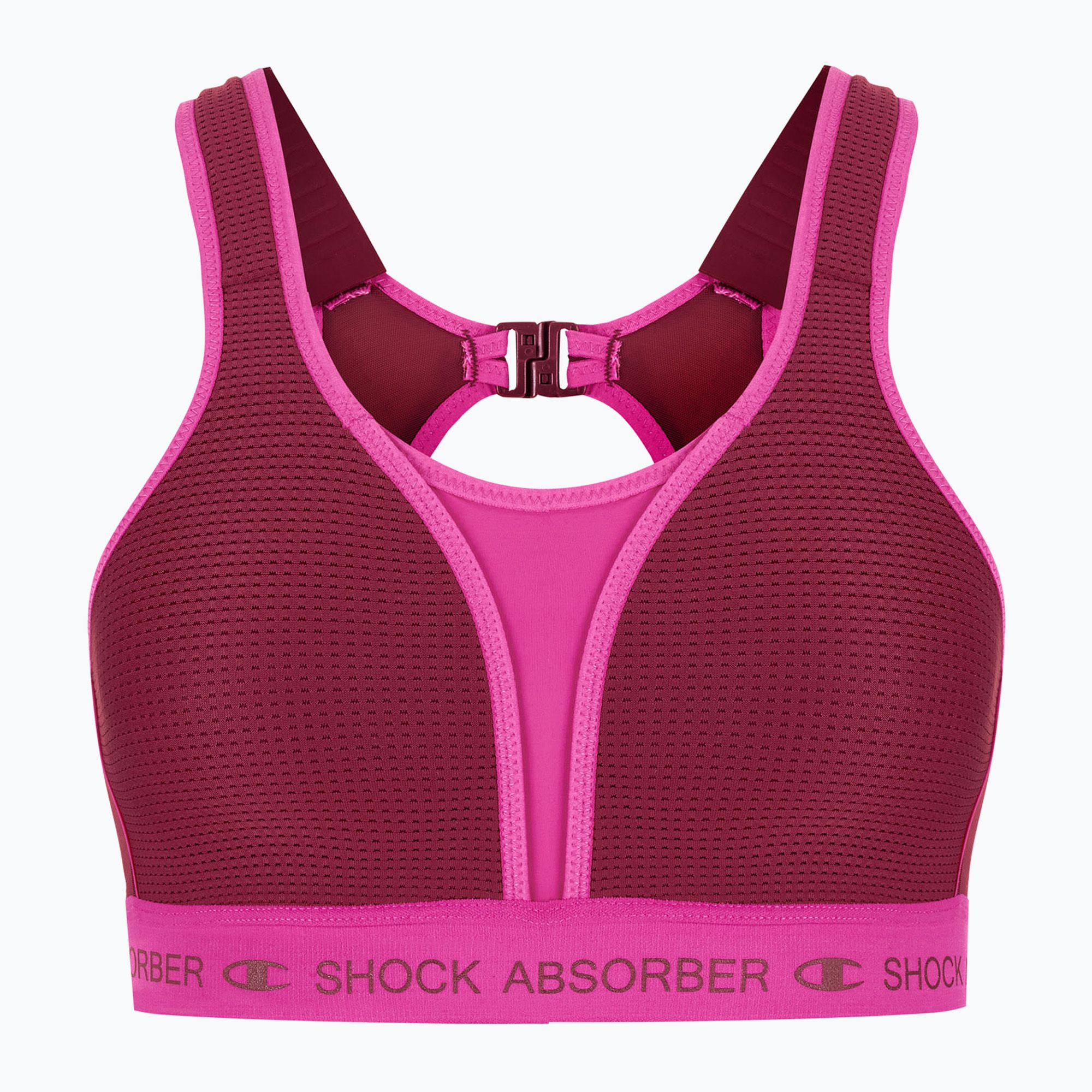 Biustonosz treningowy Shock Absorber Ultimate Run Bra Padded tibetan red 