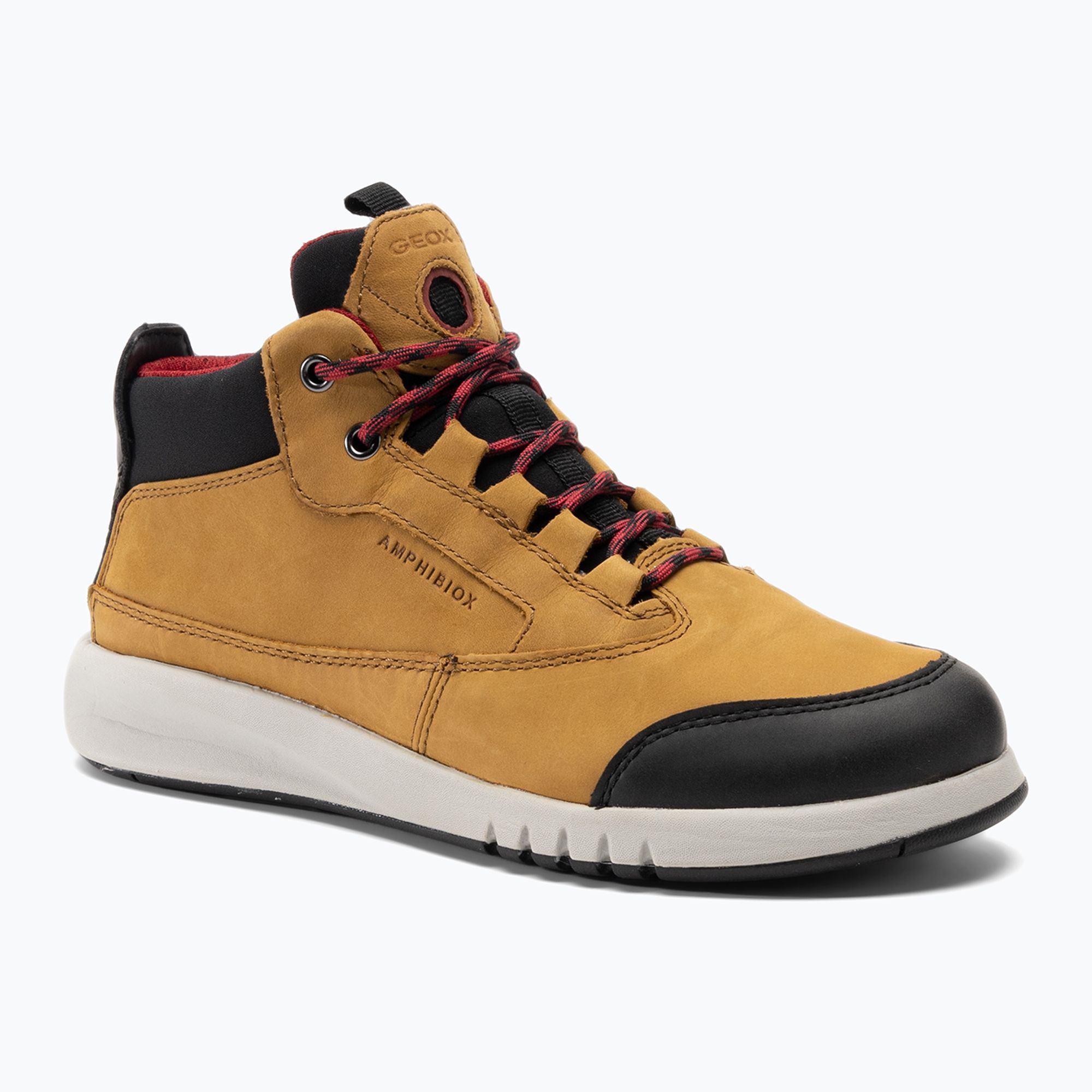 Buty juniorskie Geox Aeranter Abx camel/black/red 