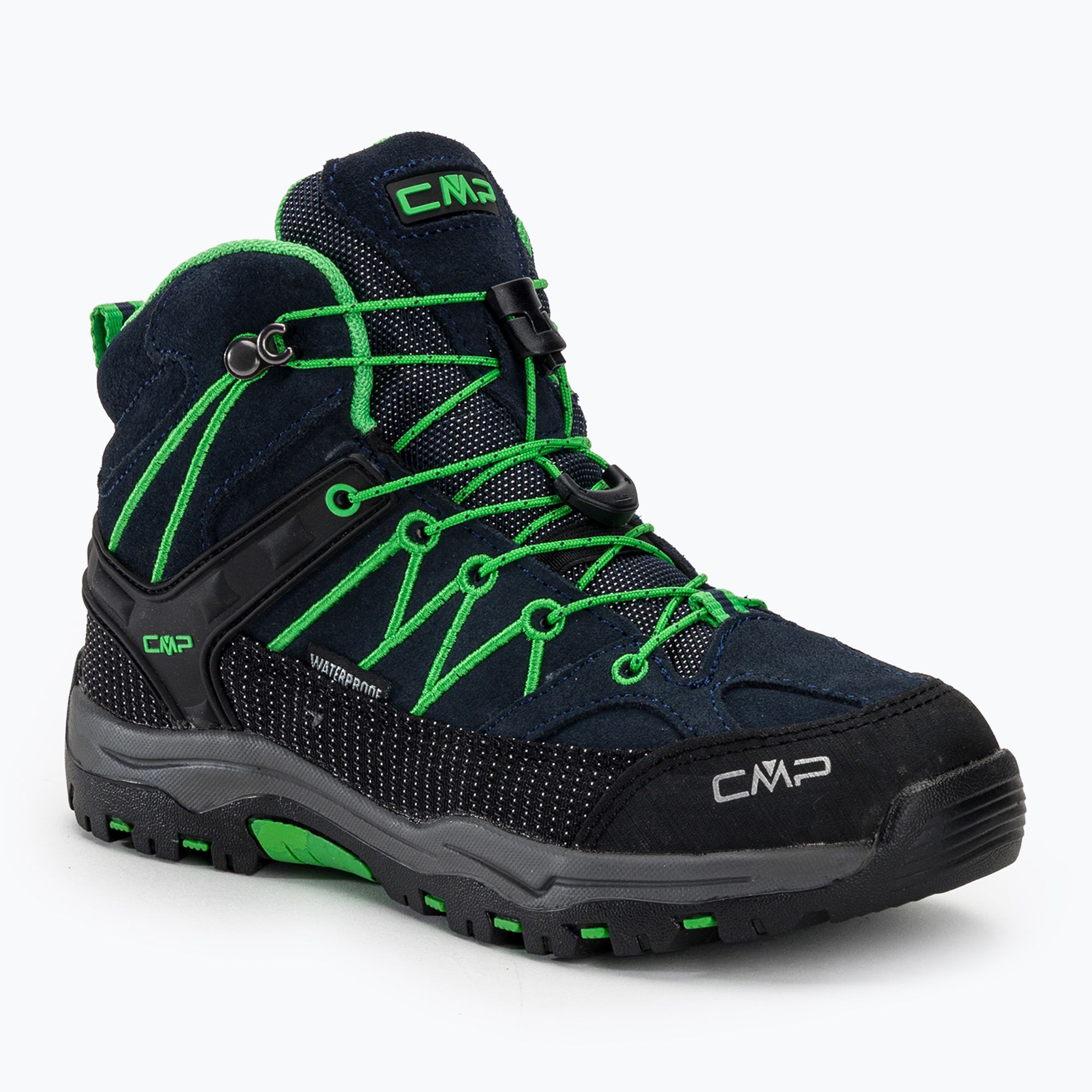 Buty trekkingowe dziecięce CMP Rigel Mid Wp blue/gecko 