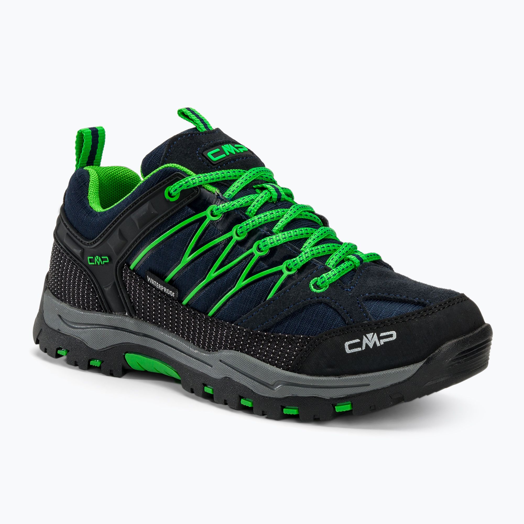 Buty trekkingowe dziecięce CMP Rigel Low Wp blue/gecko 