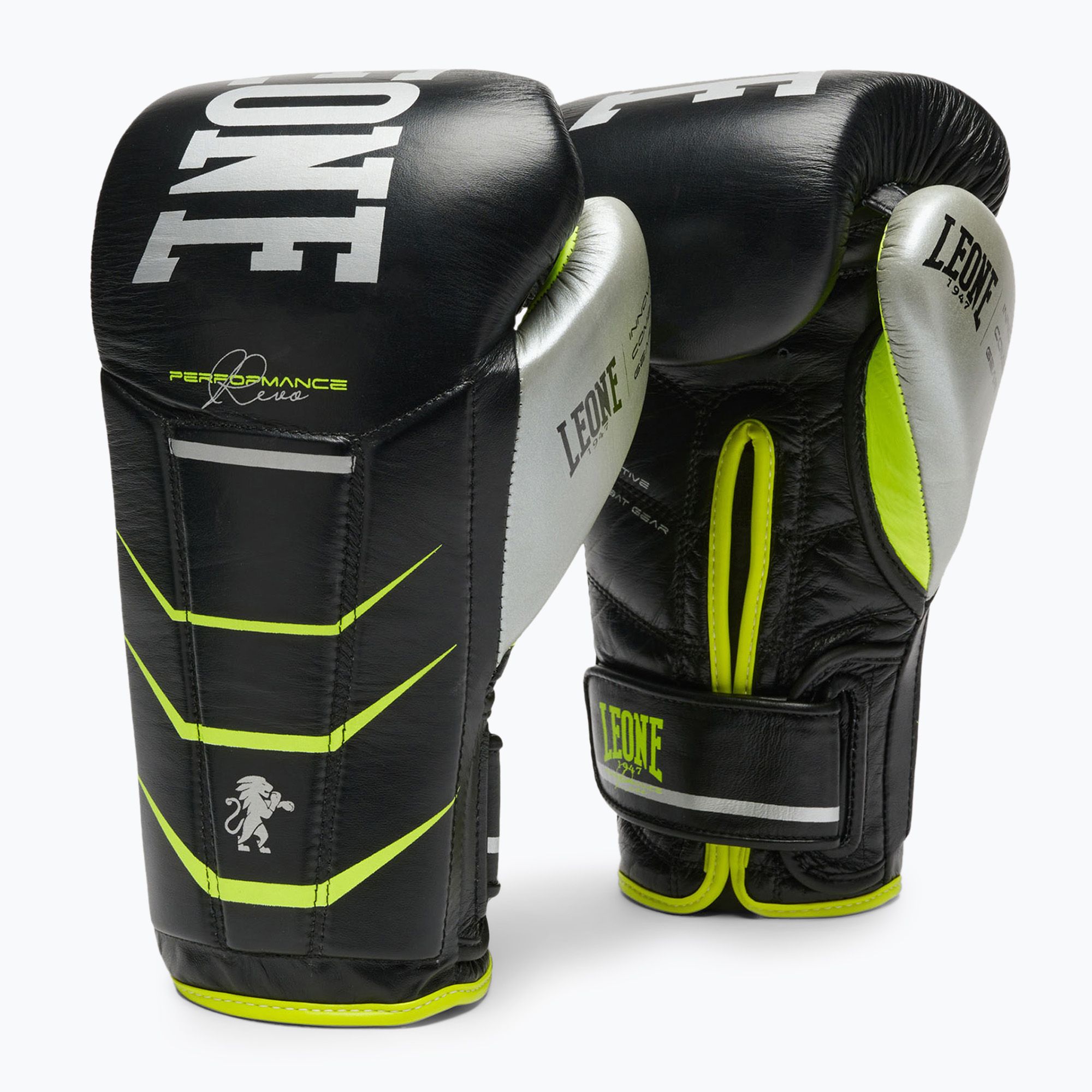 Rękawice bokserskie LEONE 1947 Revo Performance Fluo black 