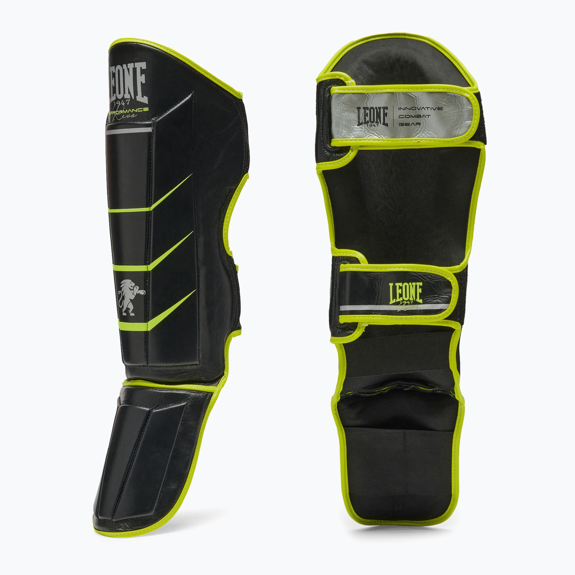 Ochraniacze piszczeli i stóp LEONE 1947 Revo Fluo black 