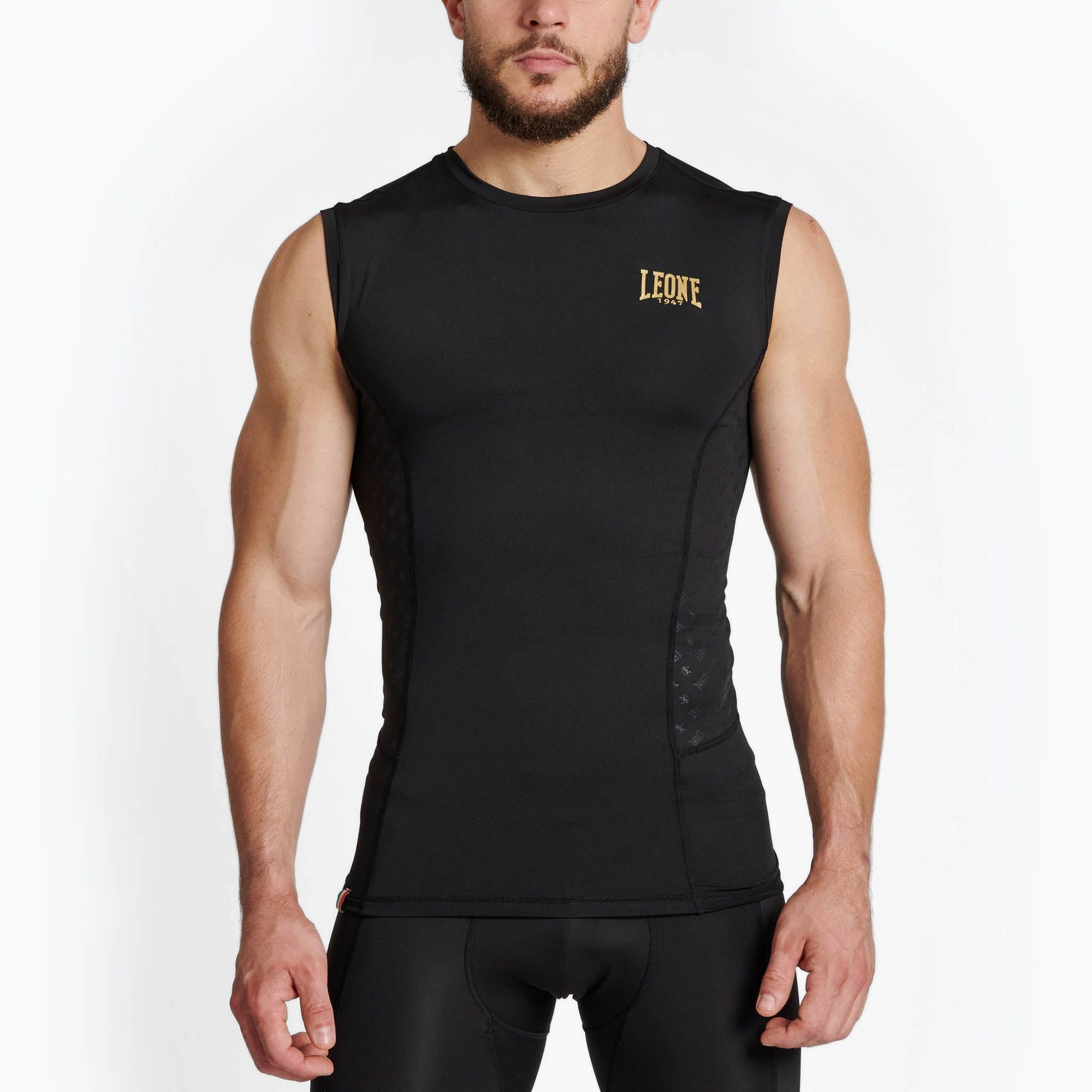 Rashguard męski LEONE 1947 Smanicato black 