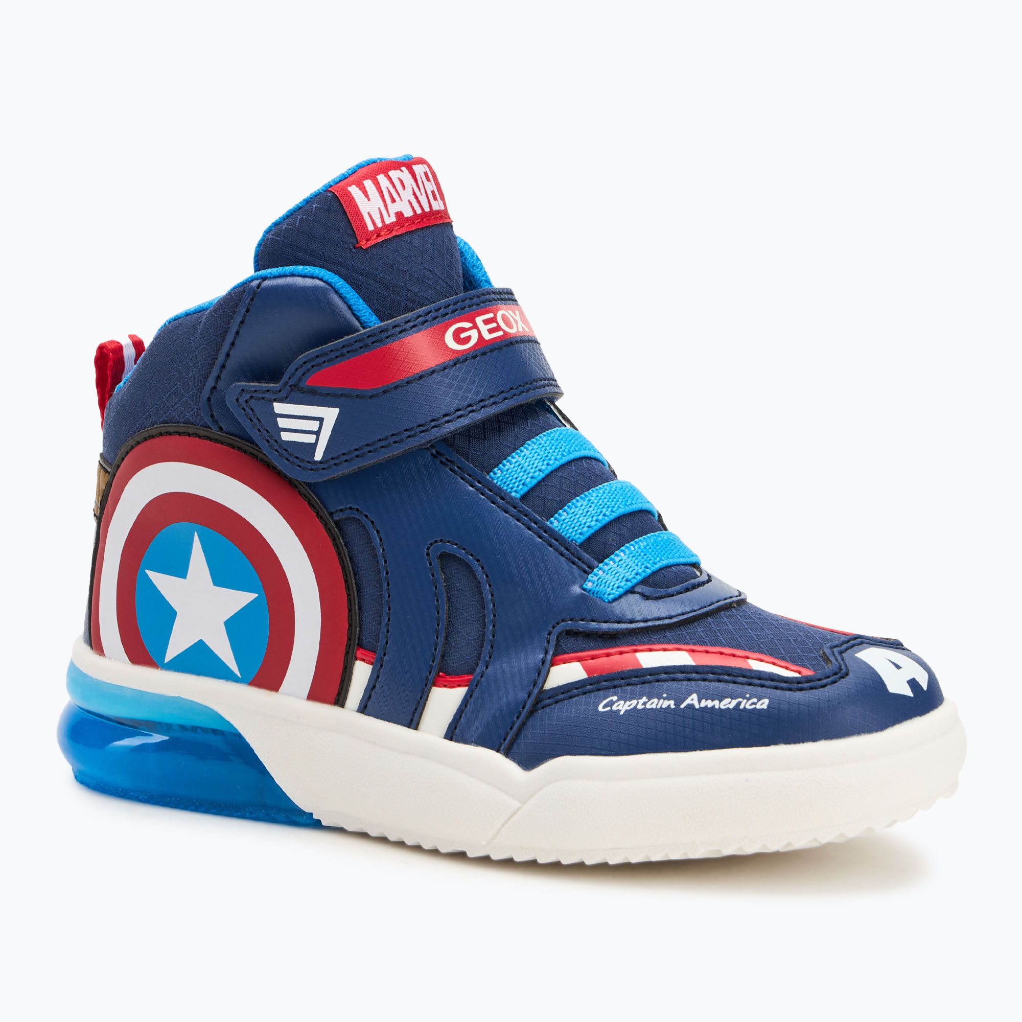 Buty dziecięce Geox Grayjay ocean blue/red 