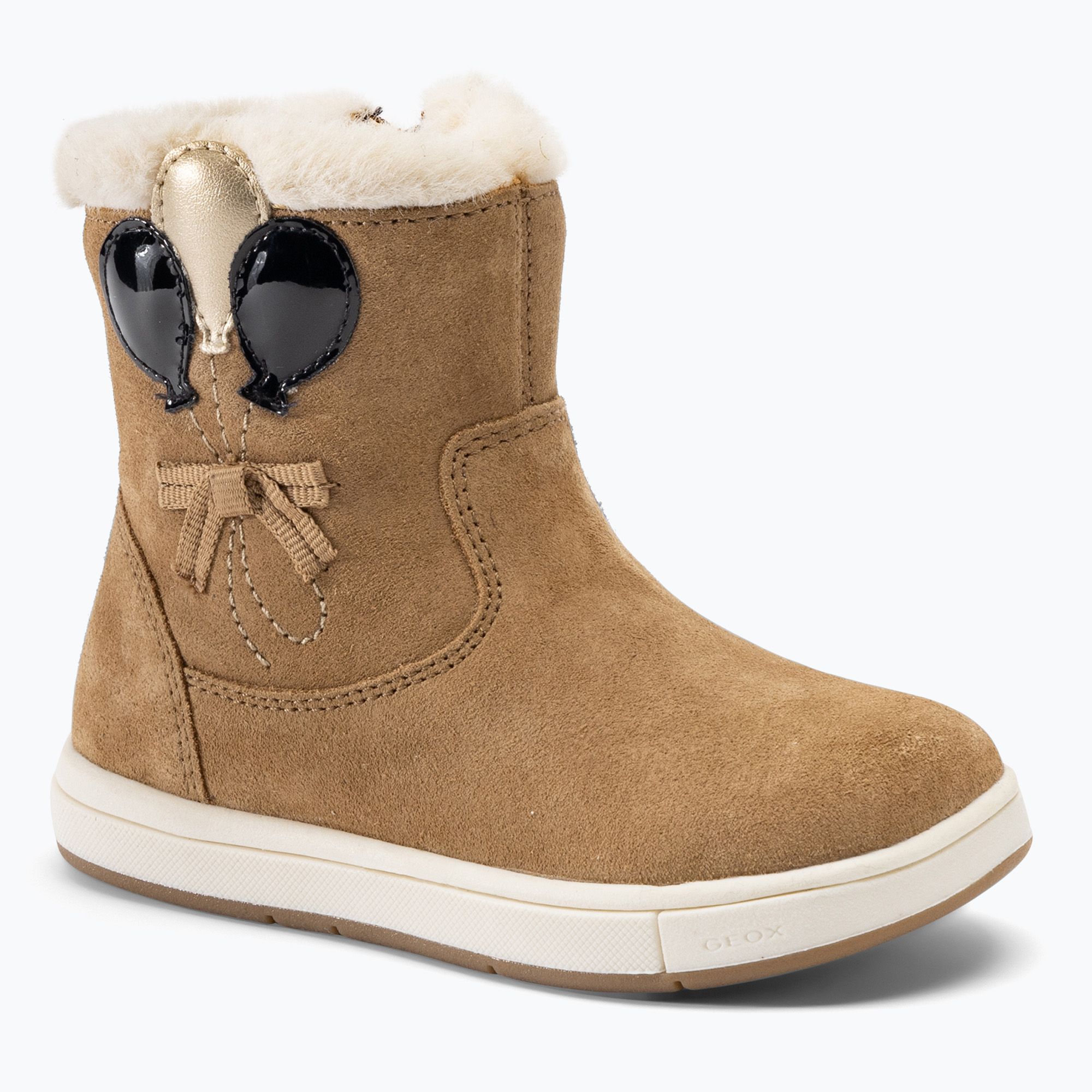 Buty dziecięce Geox Trottola whisky/black 