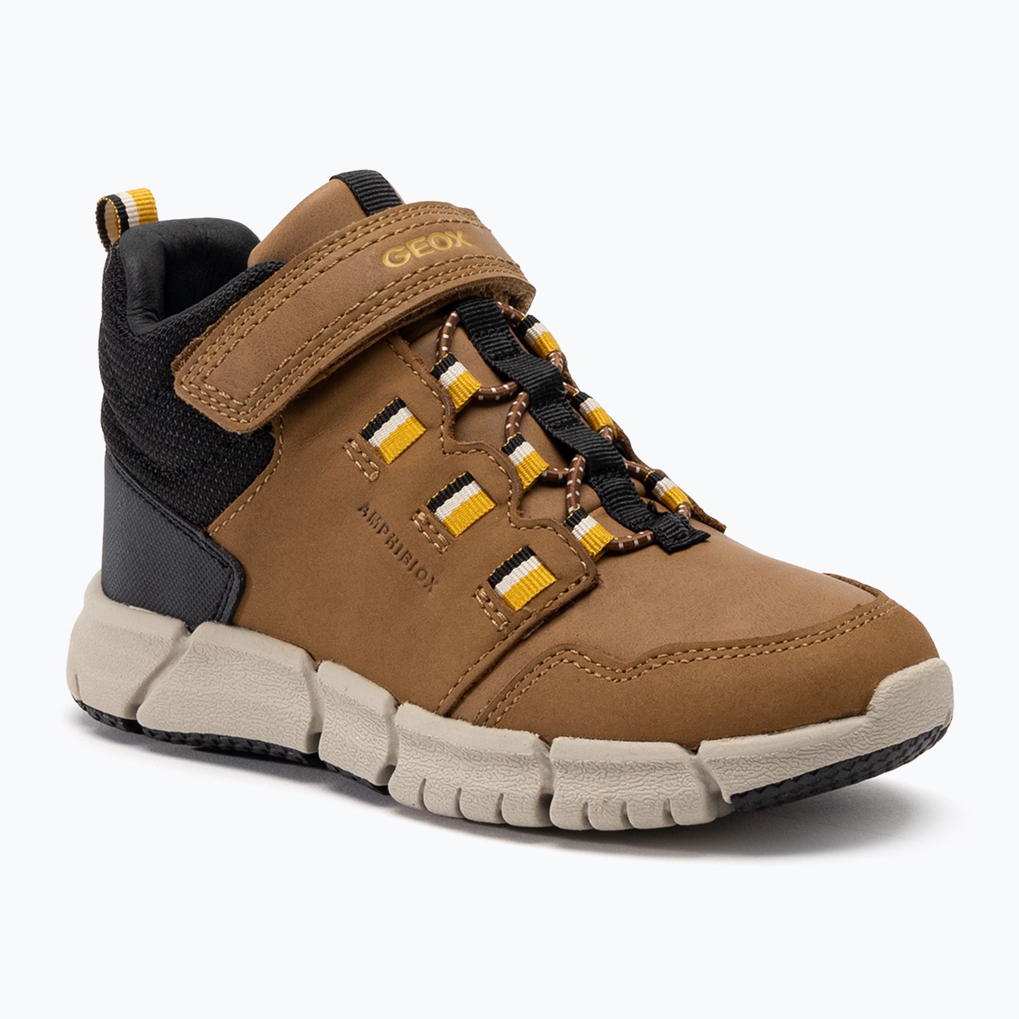 Buty juniorskie Geox Flexyper ABX brown/dark yellow 
