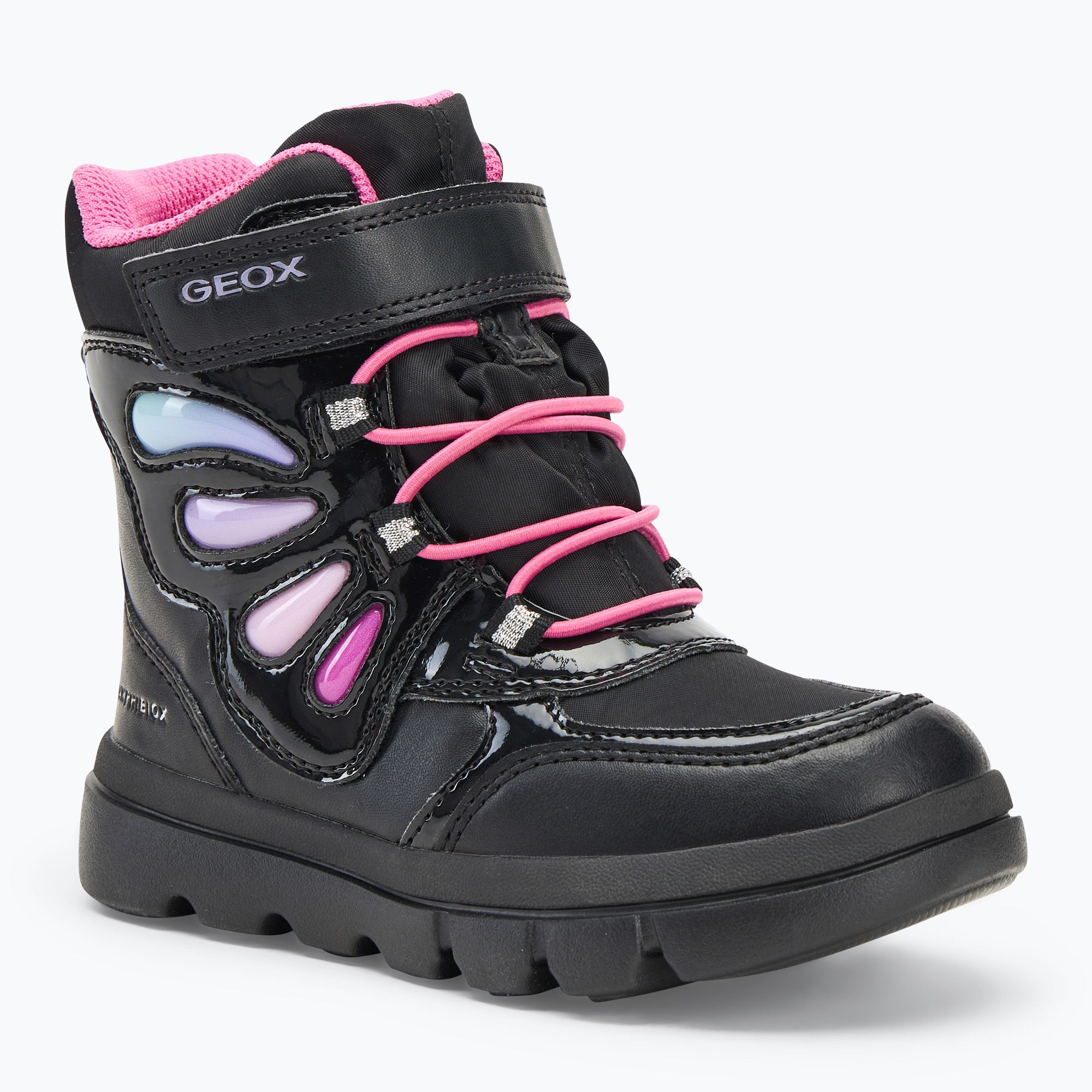 Śniegowce dziecięce Geox Willaboom B A black/multicolor 
