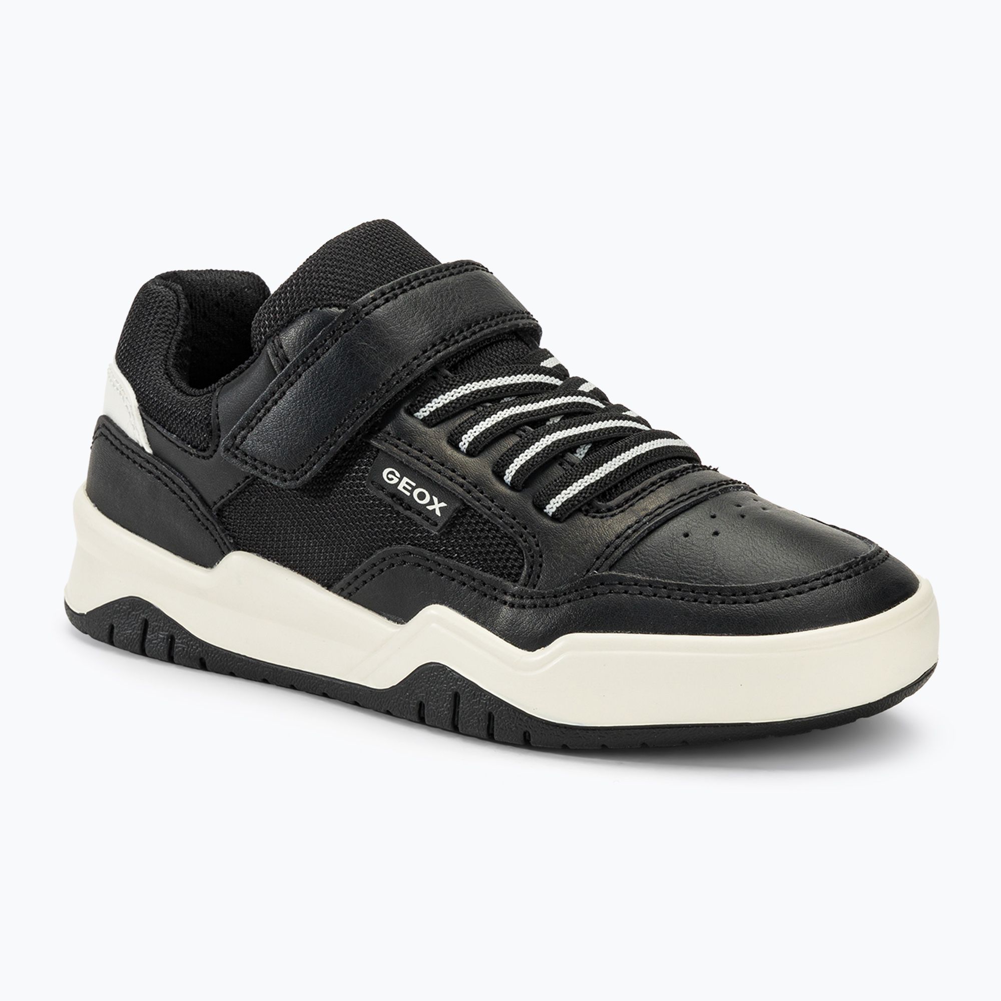 Buty juniorskie Geox Perth black/white 