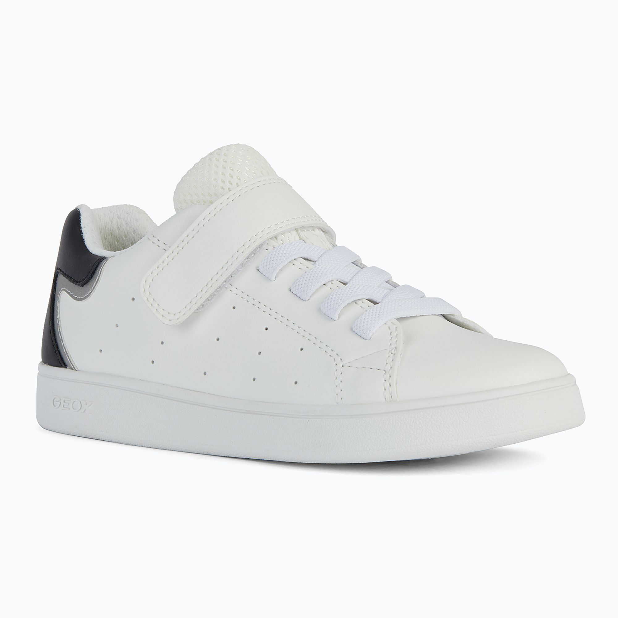 Buty juniorskie Geox Eclyper white/black 